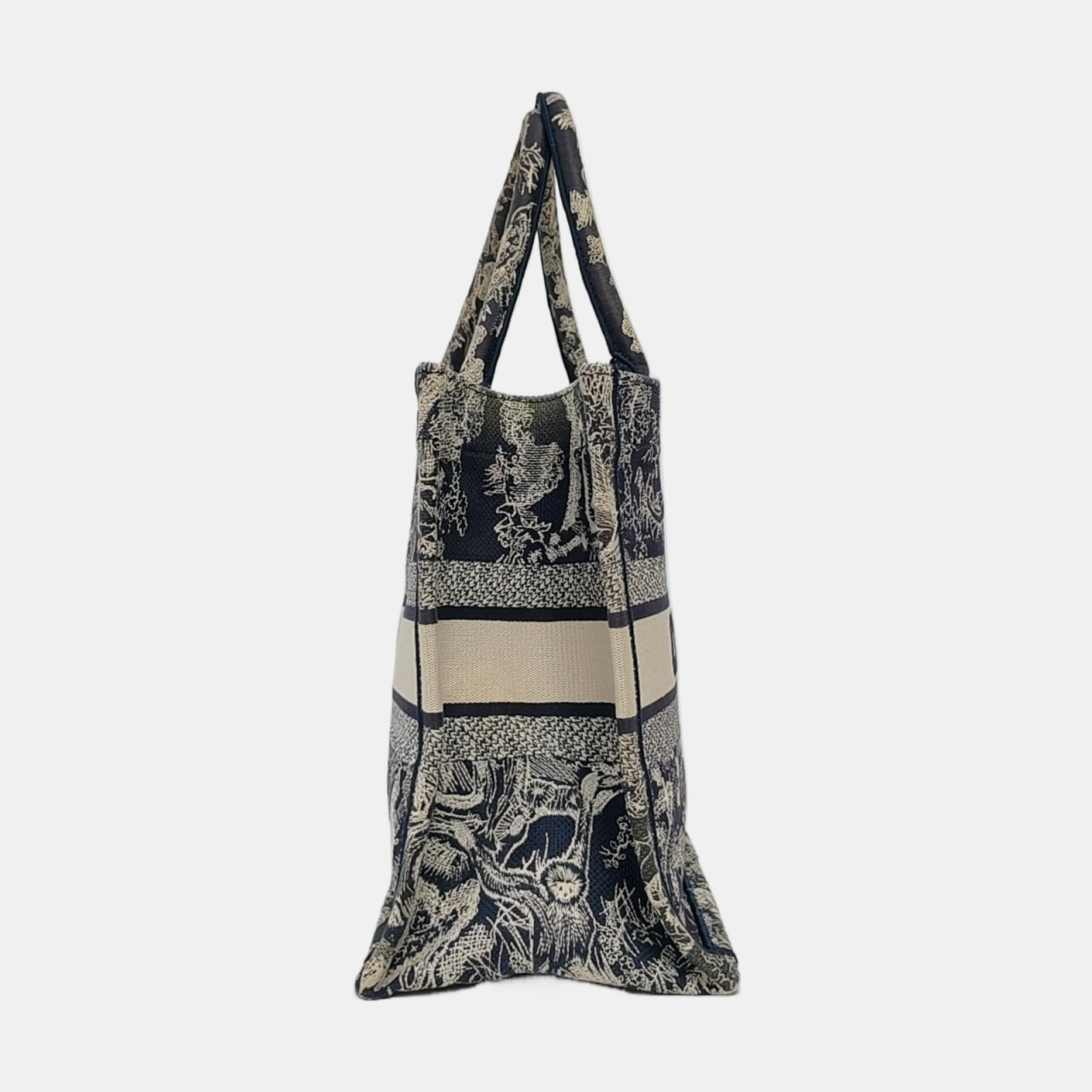 Book Tote Medium Fabric Blue