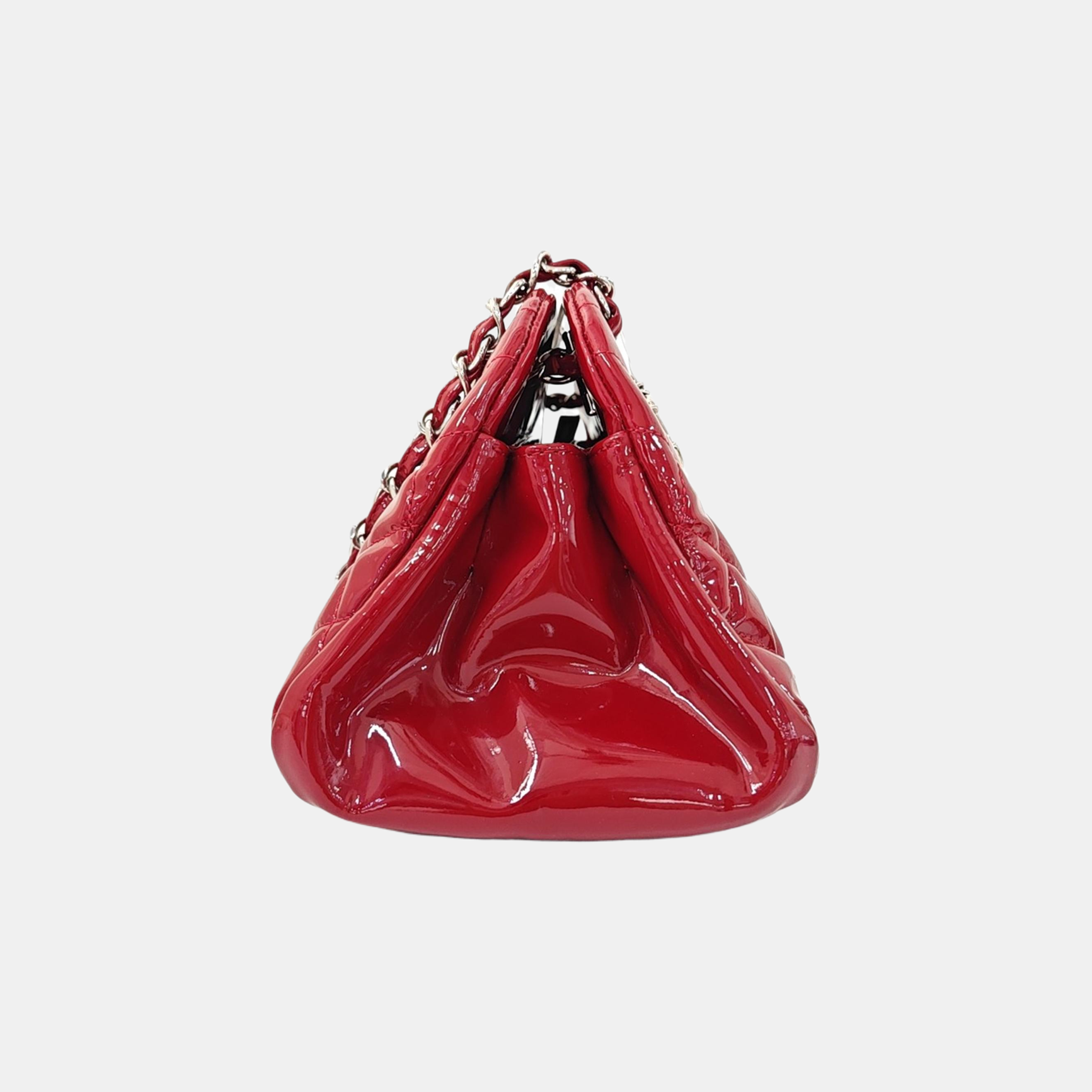 JUST MADEMOISELLE Quilted Patent Leather Red