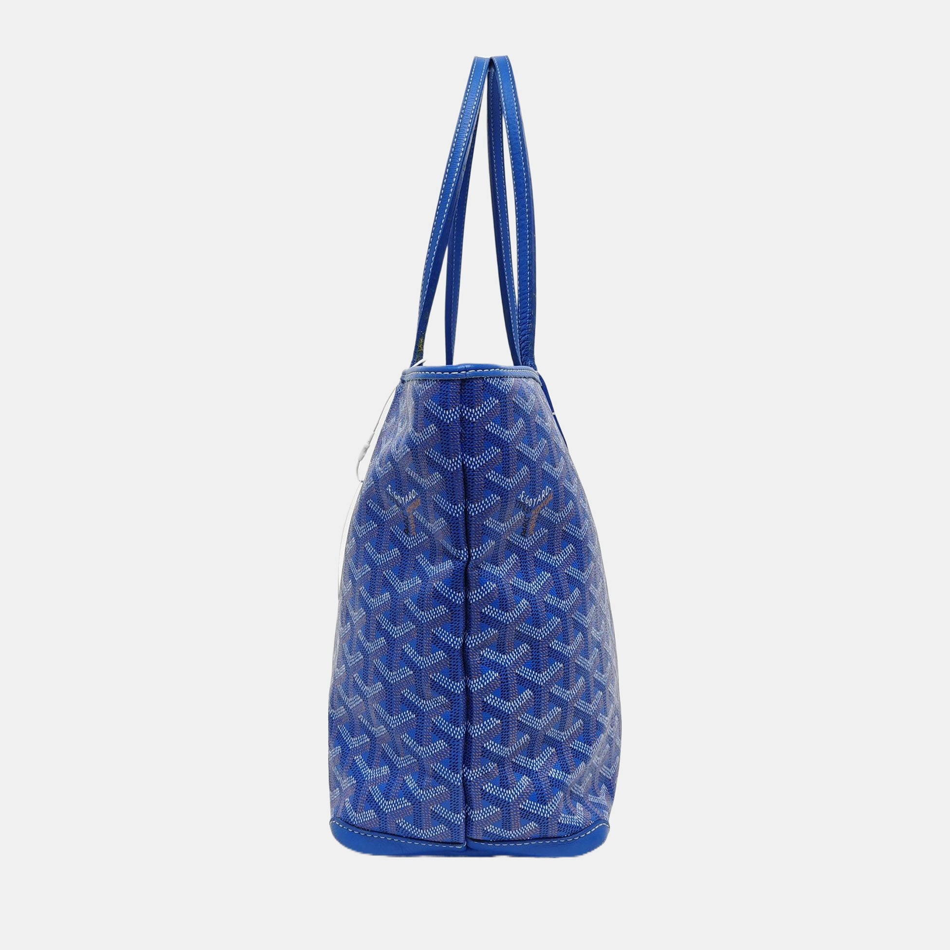 Authenticated pre-owned  Saint Louis PM Coated Canvas Blue - Tote Bag at Looply
