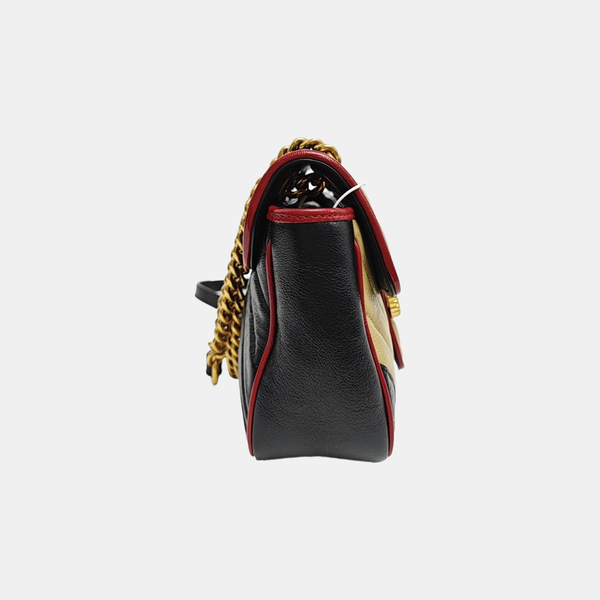 GG Marmont Medium Quilted Calfskin Multicolor