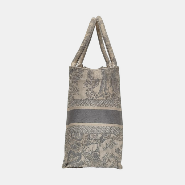 Book Tote Medium Canvas Gray