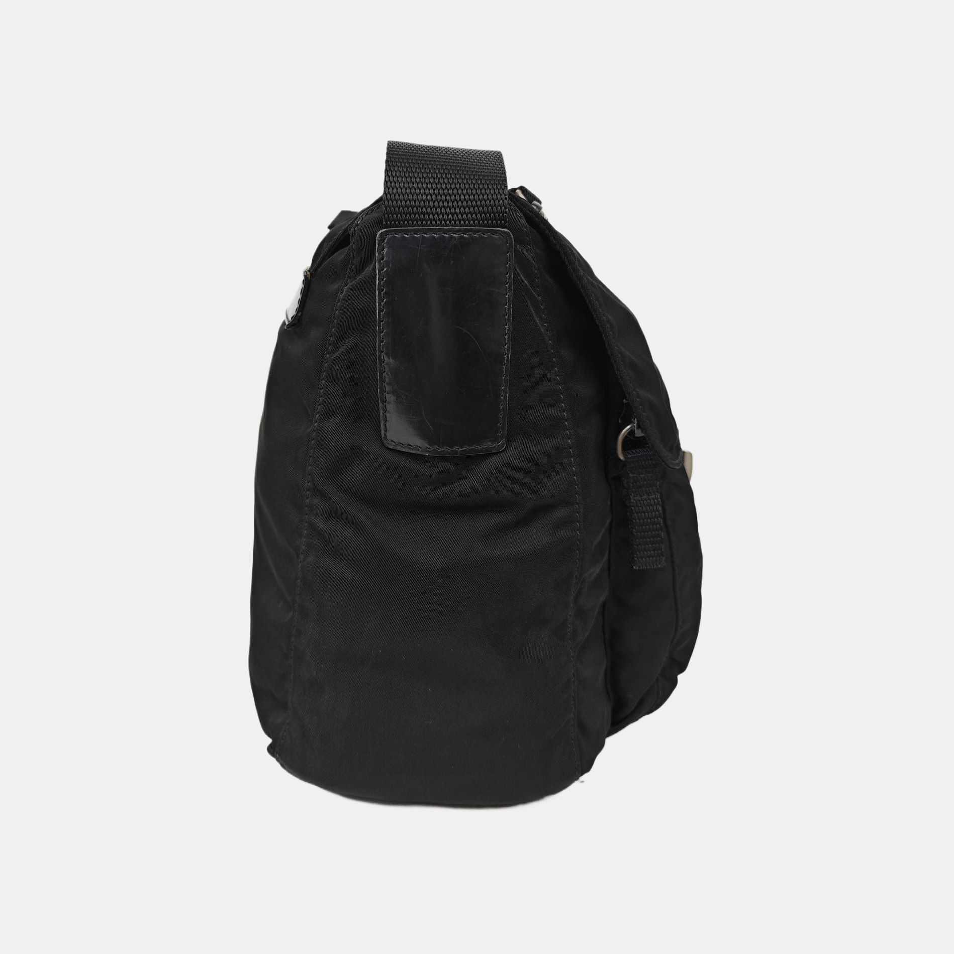 Fabric Shoulder Bag Brown