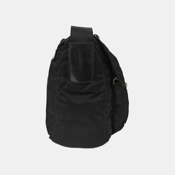 Fabric Shoulder Bag Brown