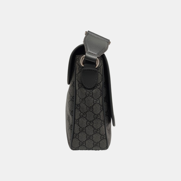 Ophidia Medium Monogram Coated Canvas Gray