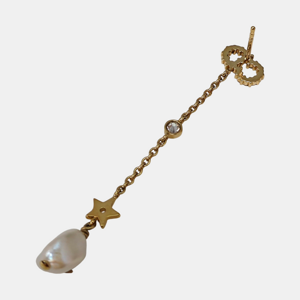 La Petite Tribale Metal Gold Stud Earrings
