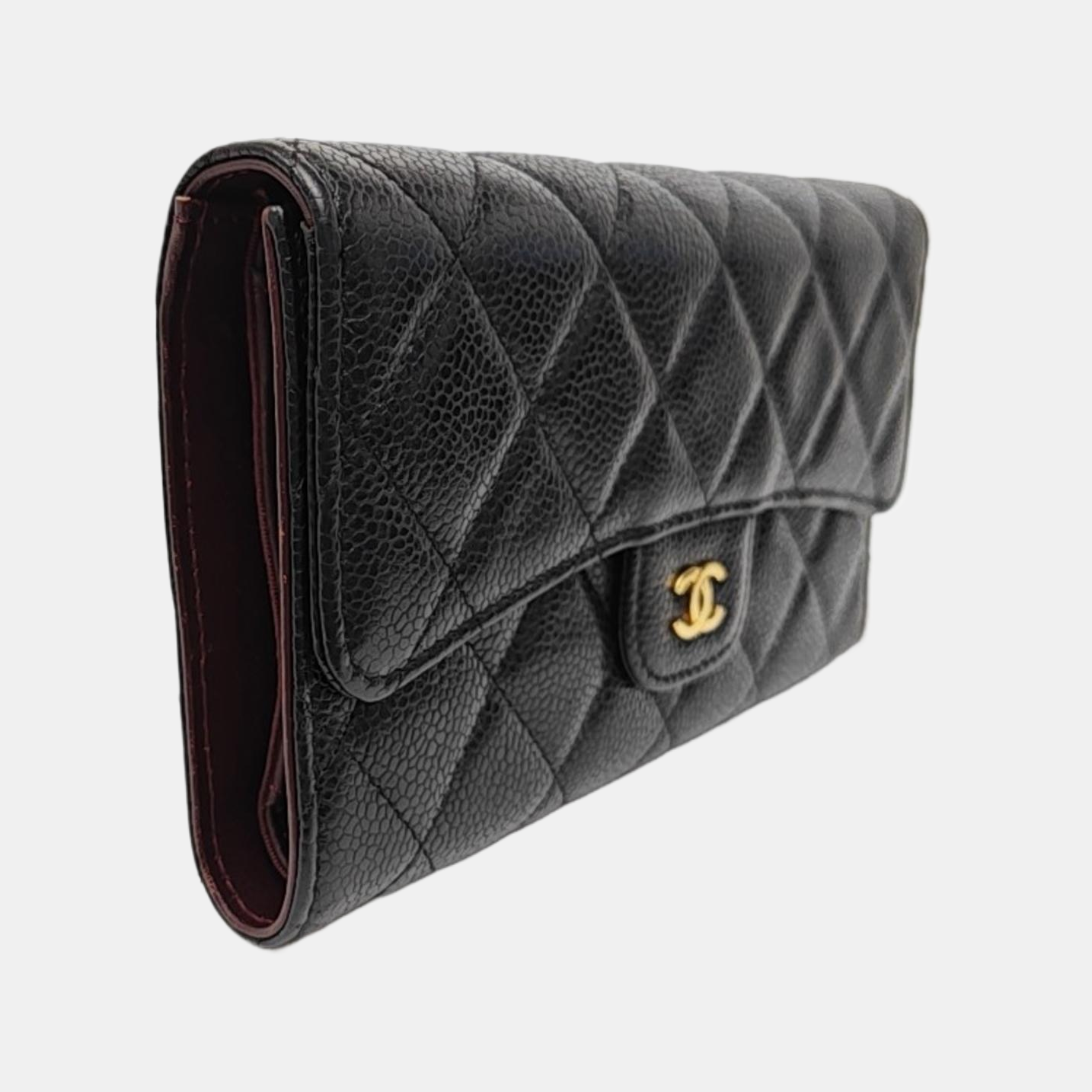 CLASSIC FLAP Mini Quilted Grained Calfskin Black