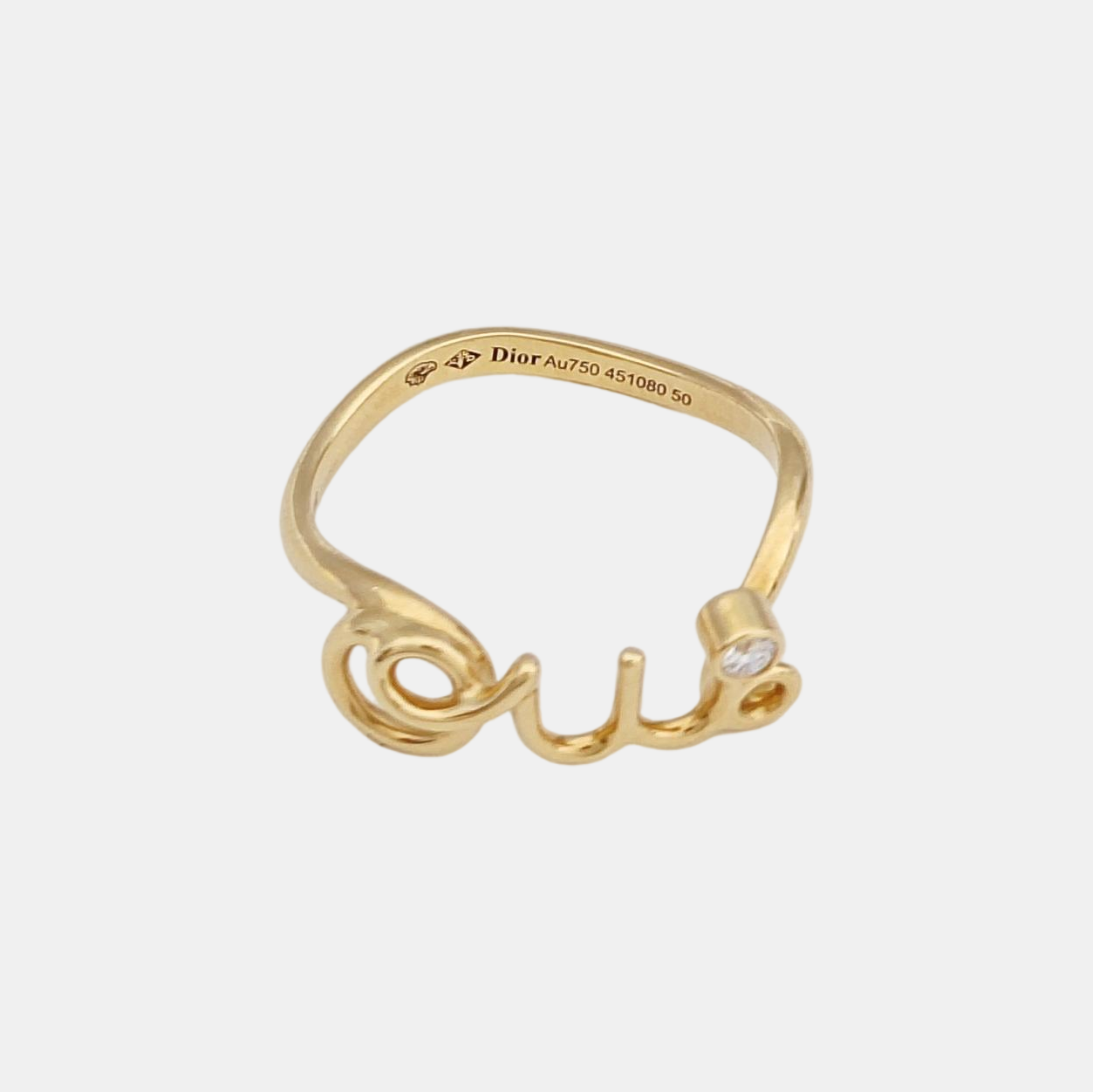Oui 18k Gold Ring EU 50