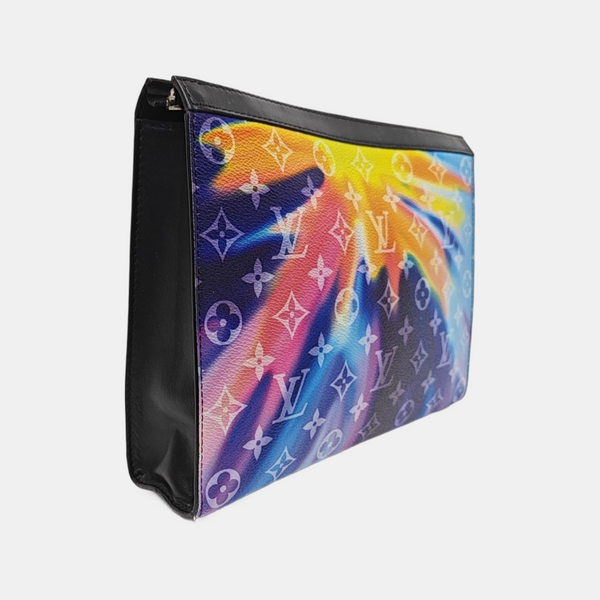 Pochette Voyag MM Monogram Coated Canvas Multicolor