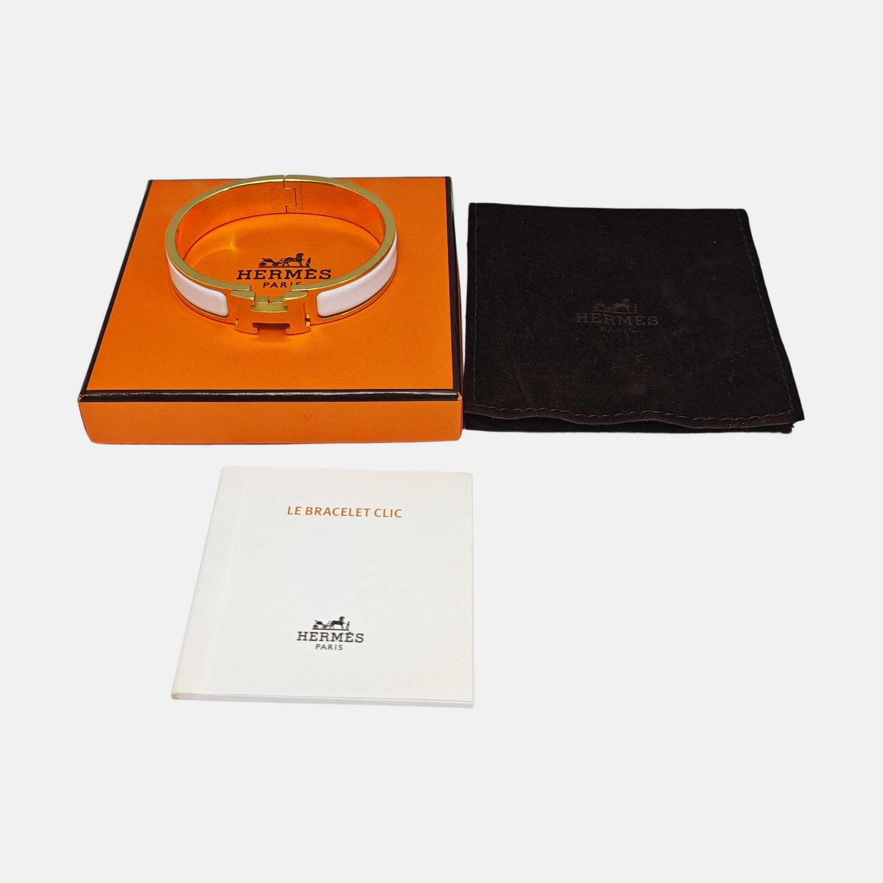 Clic H Metal Gold Bangle