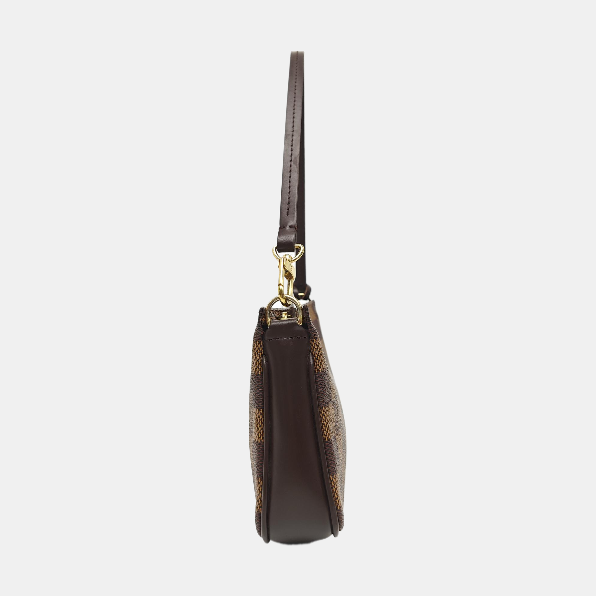 ACCESSOIRES Damier Ebene Coated Canvas Brown
