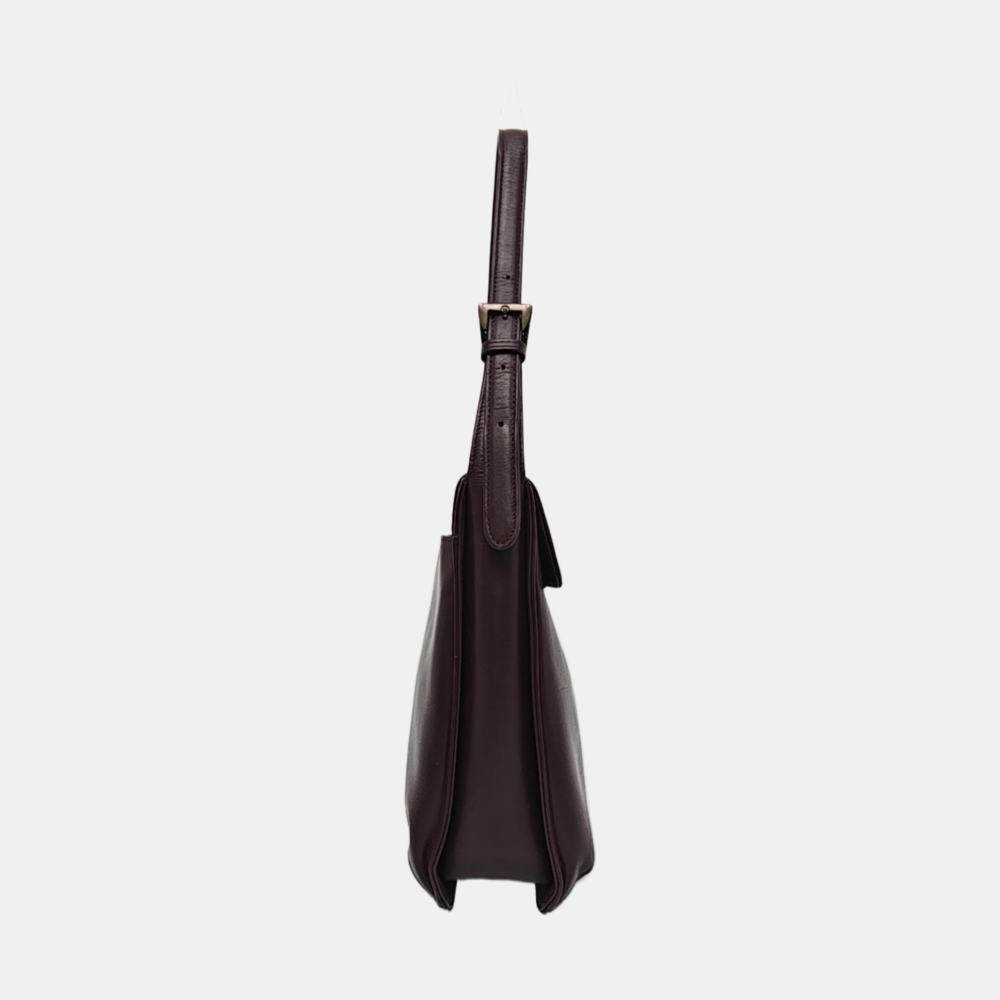 Calfskin Shoulder Bag Brown