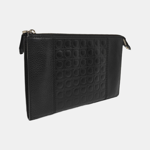Gancini Calfskin Black