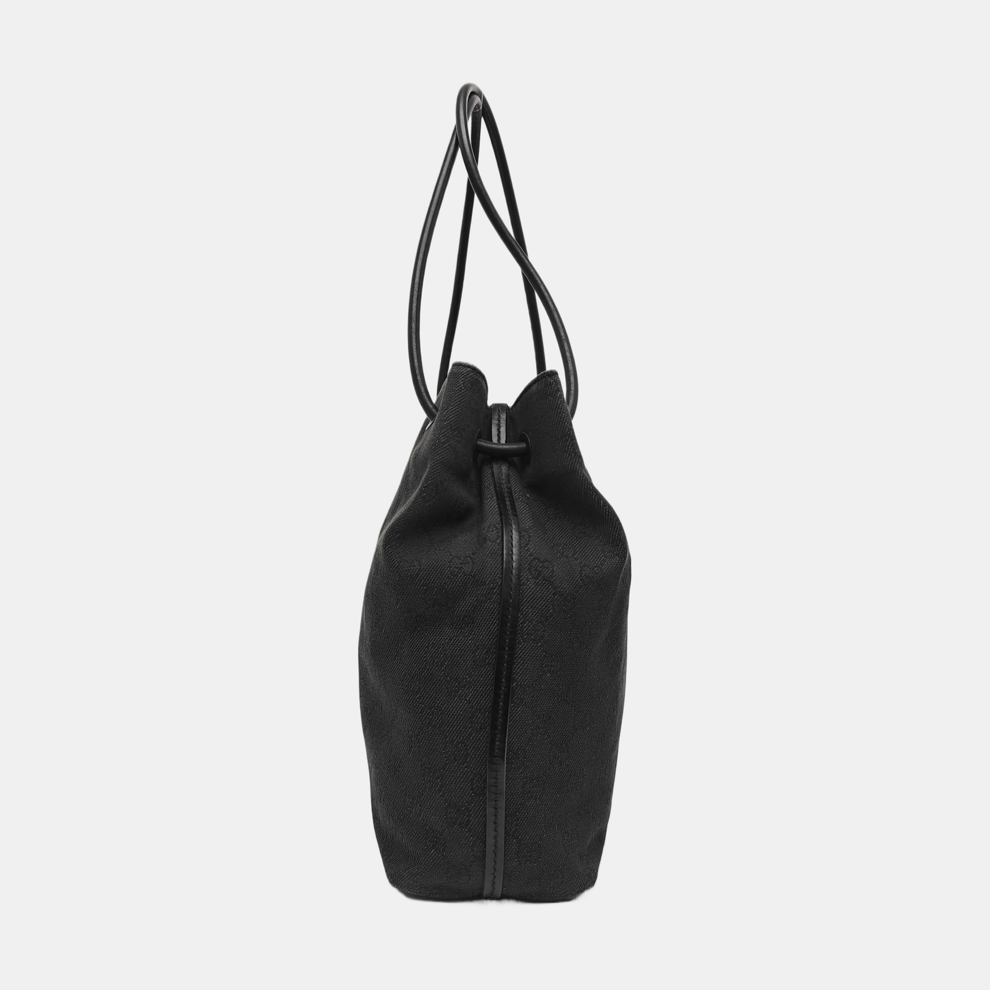 Monogram Canvas Tote Bag Black