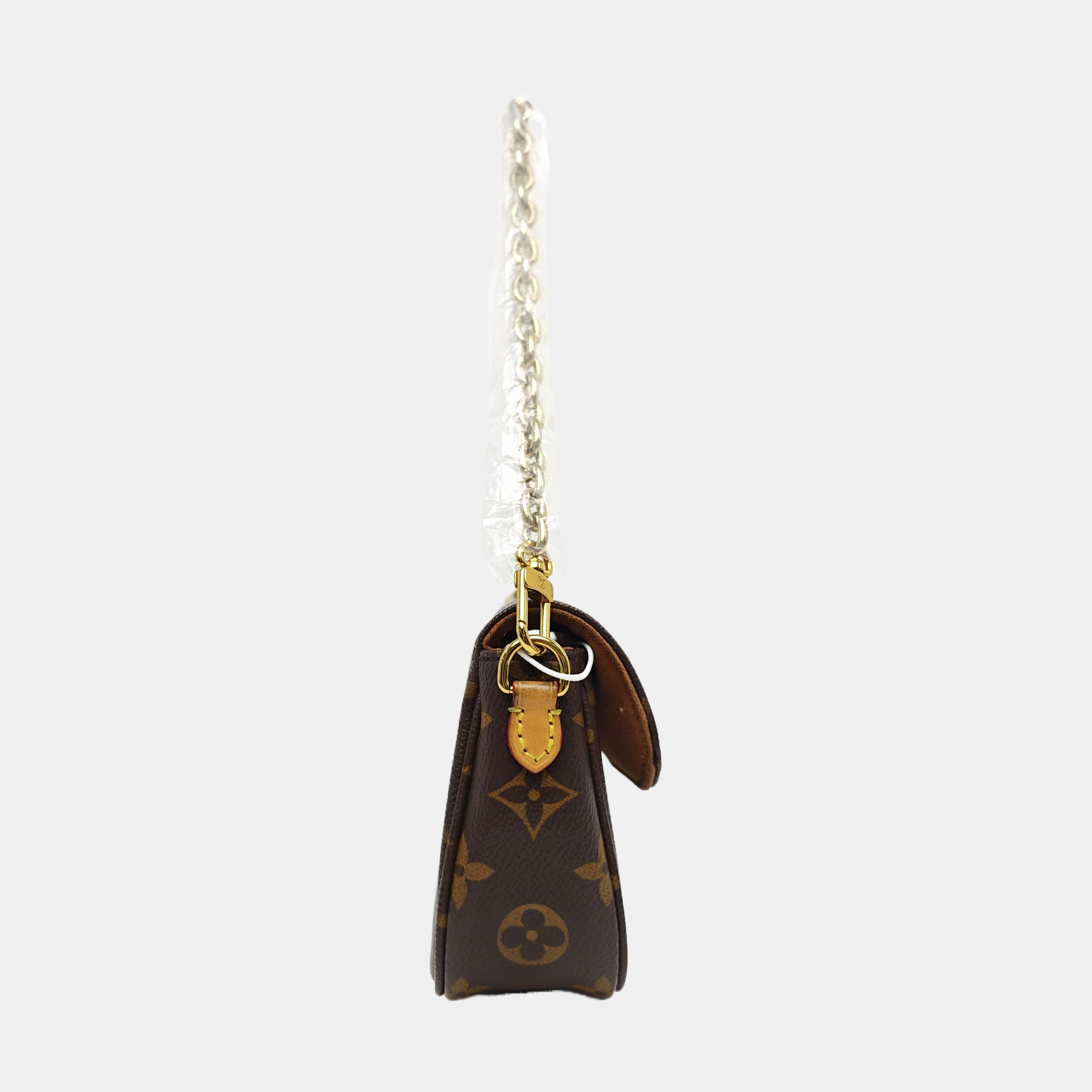 IVY Monogram Coated Canvas Brown