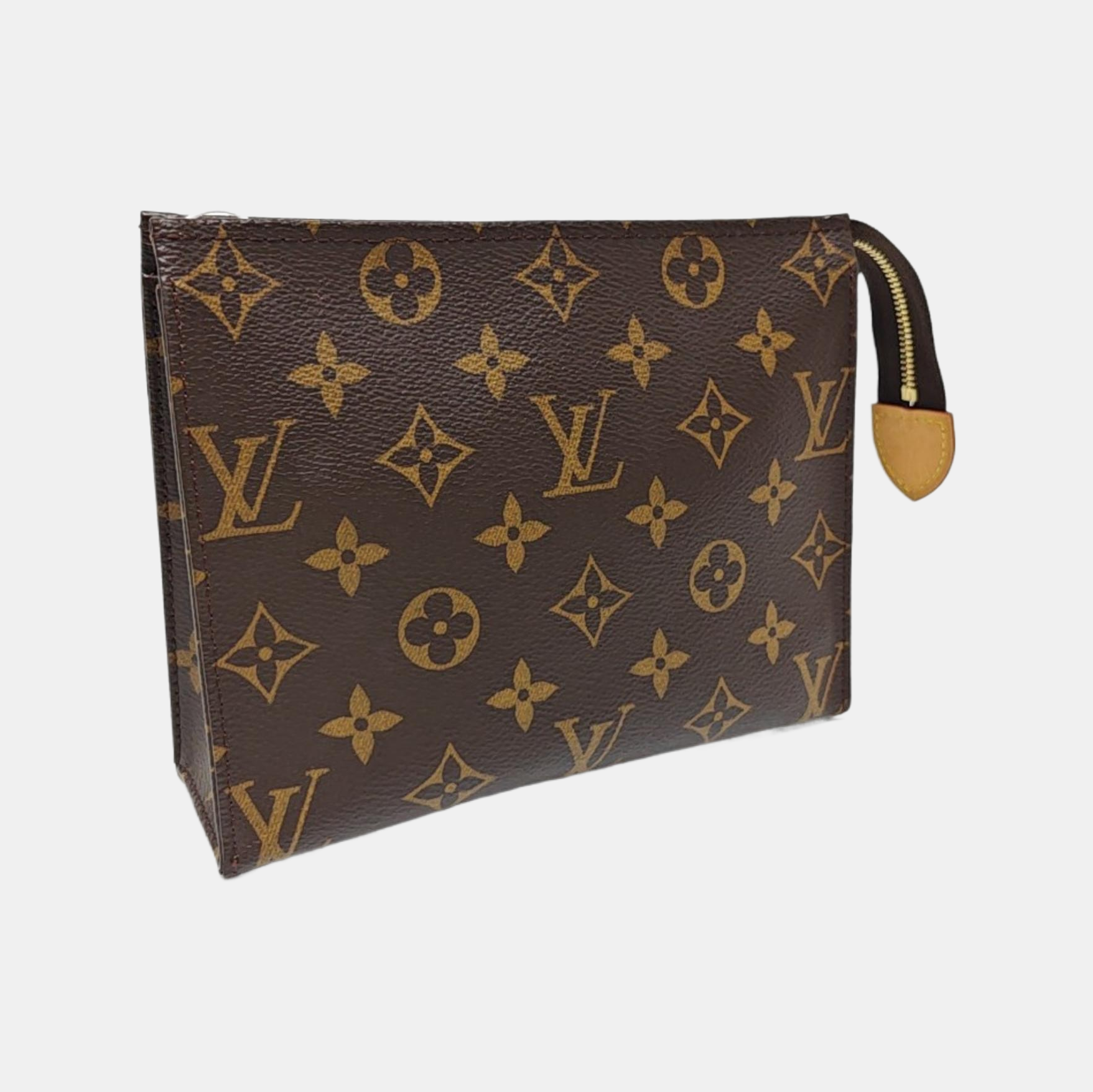 TOILET POCKET 19 Monogram Coated Canvas Brown