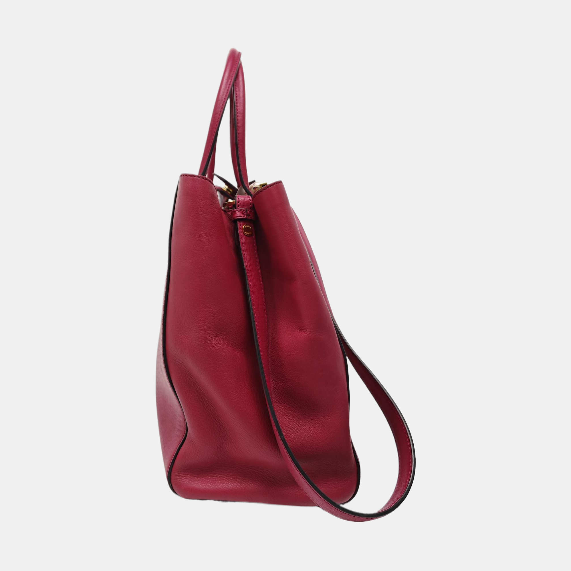 2 Jours Medium Calfskin Red