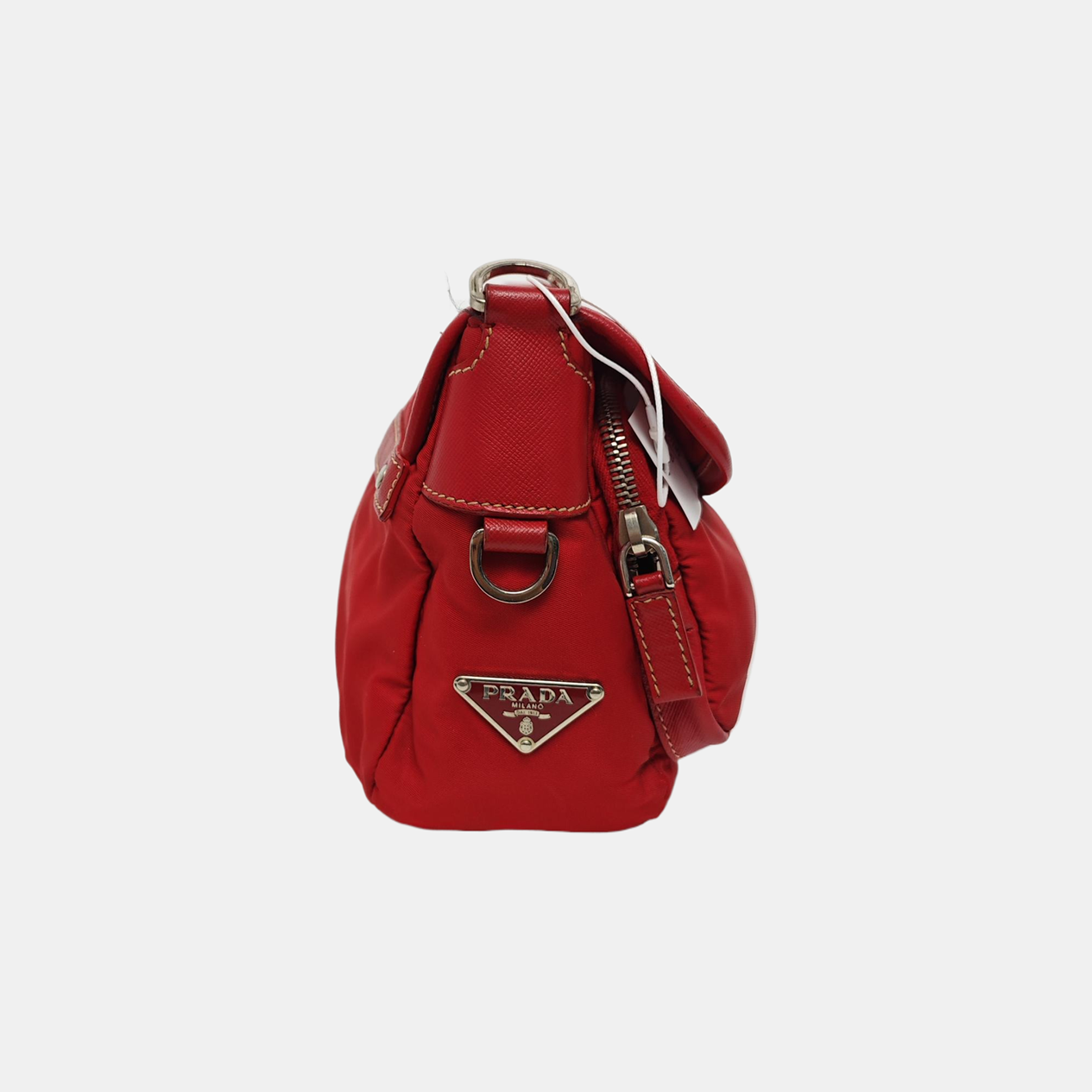 Nylon Shoulder Bag Red
