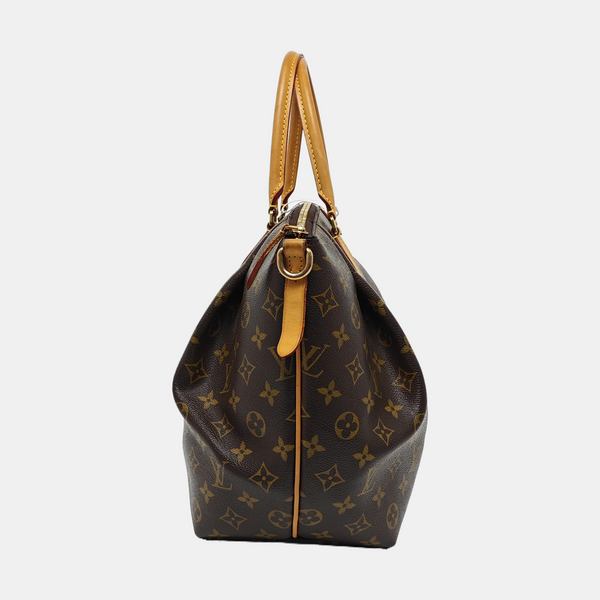 TURENNE PM Monogram Coated Canvas Brown