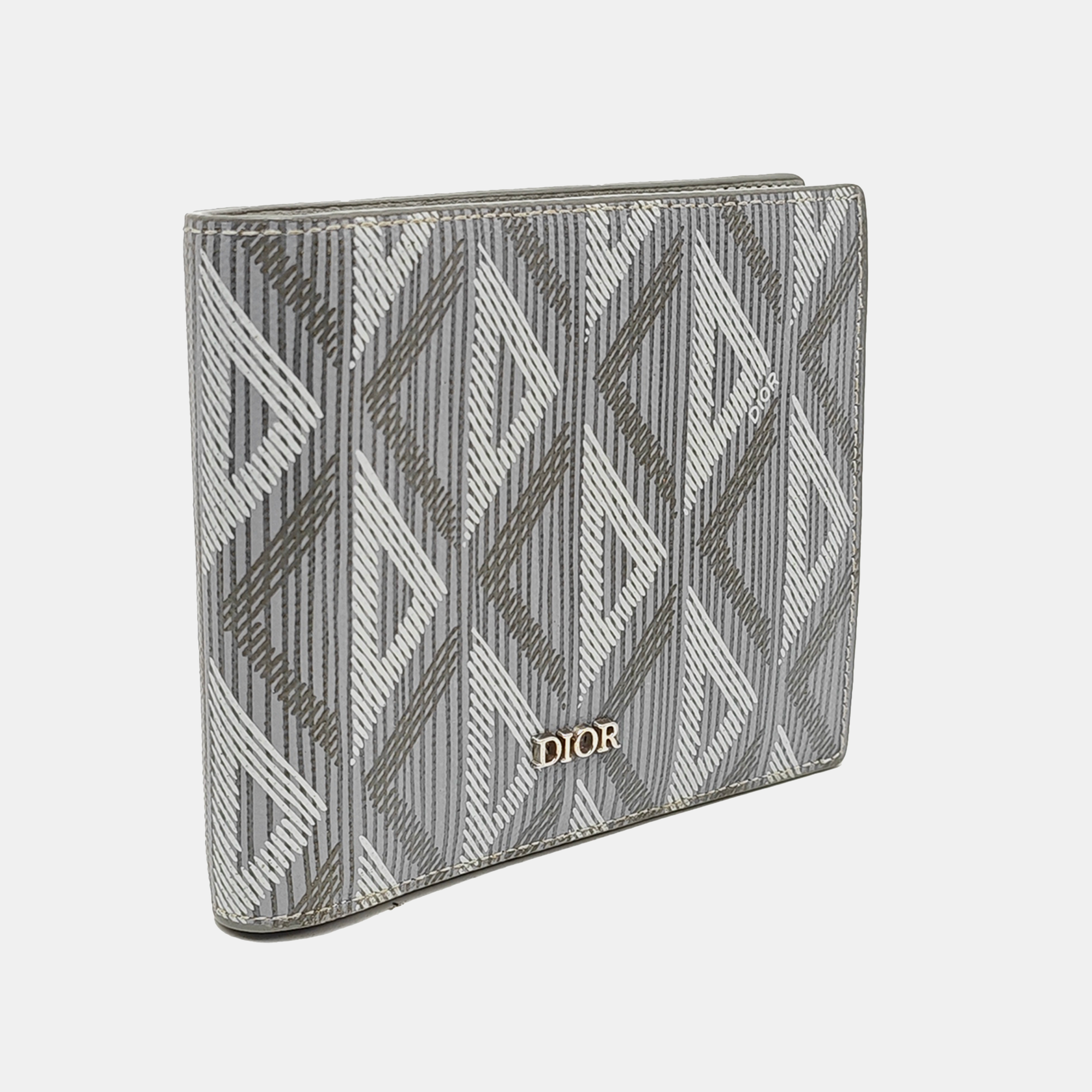 Coated Canvas Wallet Gray