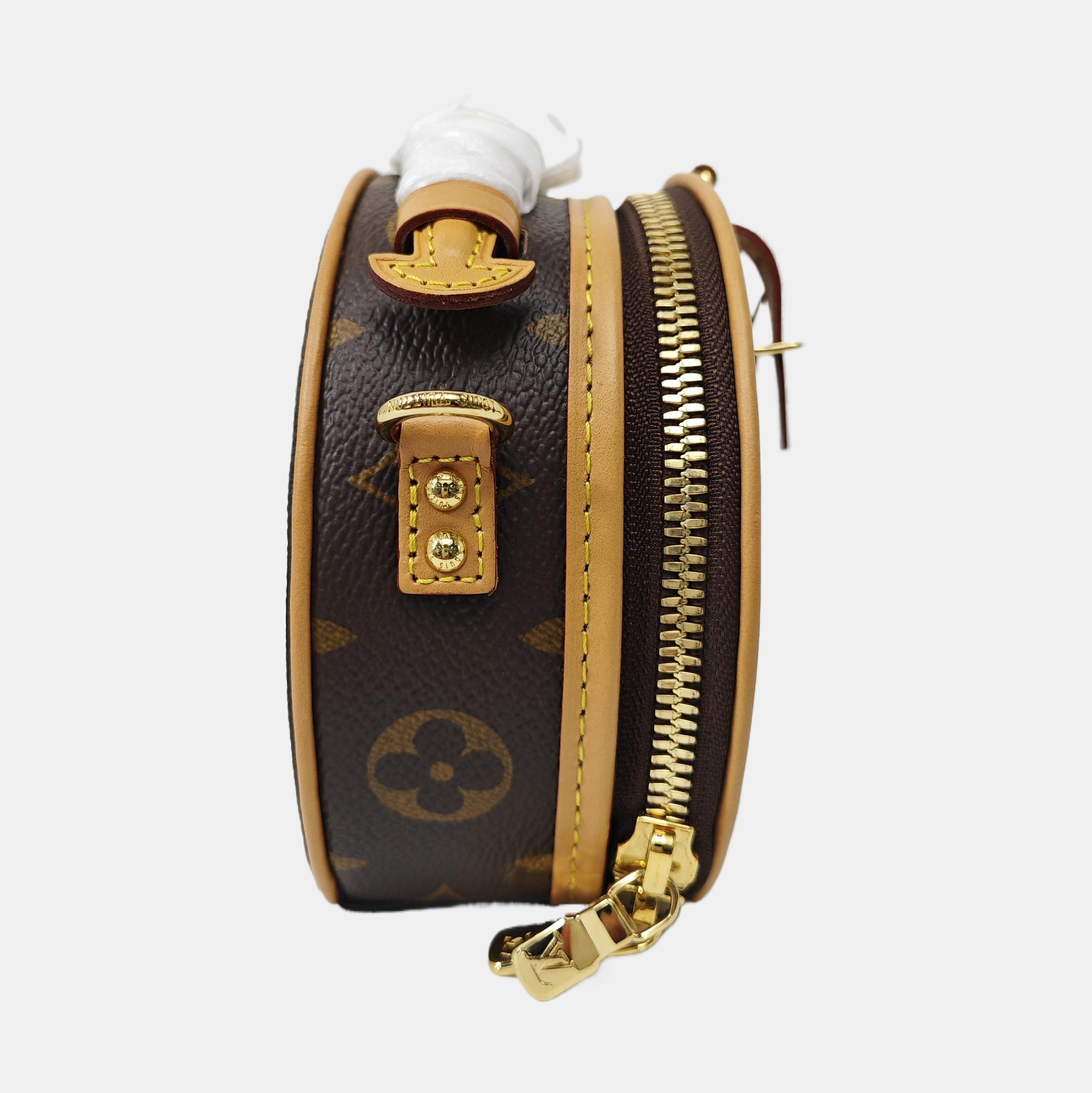 BOITE CHAPEAU Mini Monogram Coated Canvas Brown