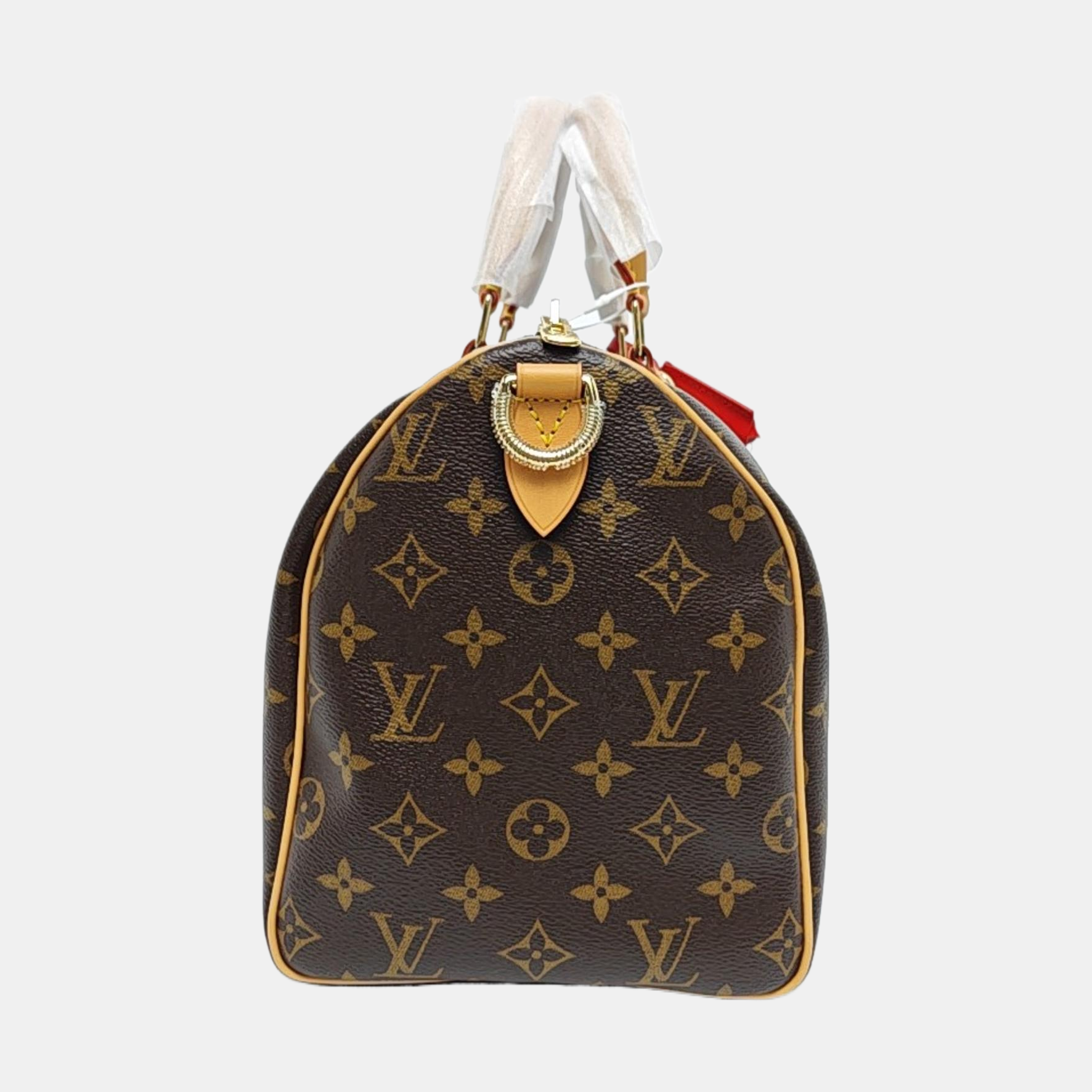 SPEEDY SOFT 30 Monogram Coated Canvas Brown
