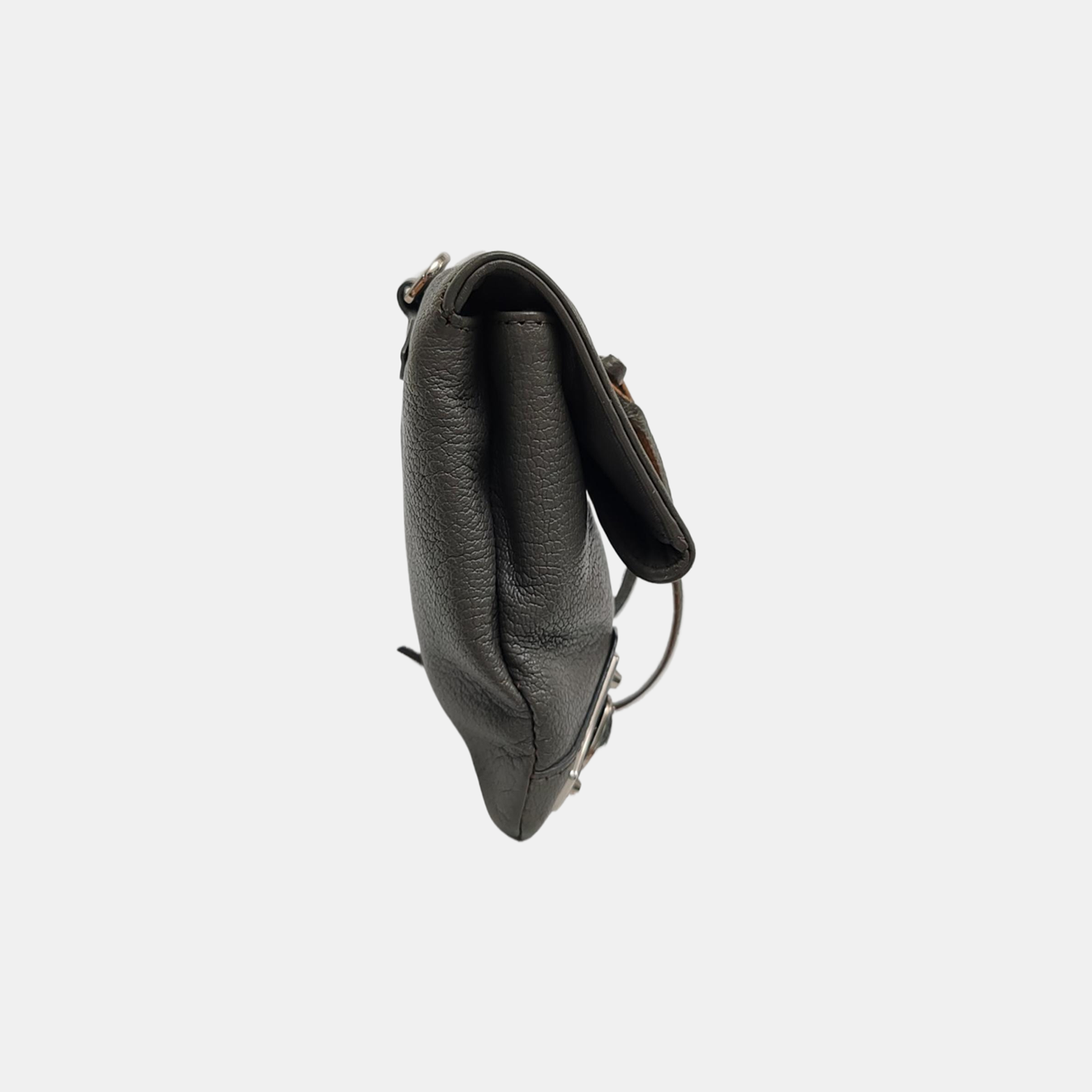 Classic Metallic Edge City Lambskin Grey