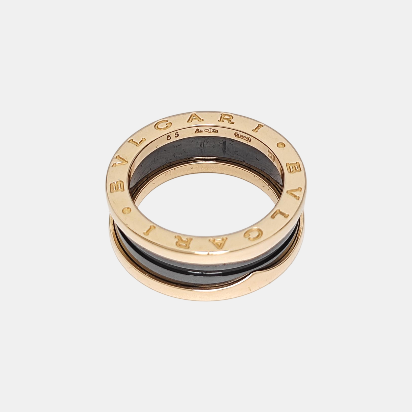 B.ZERO1 18k Rose Gold Ring EU 55