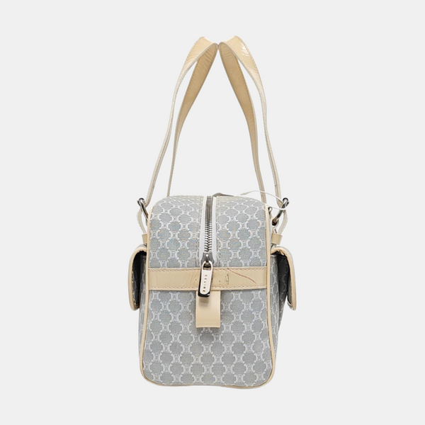 Canvas Top Handle Bag Blue
