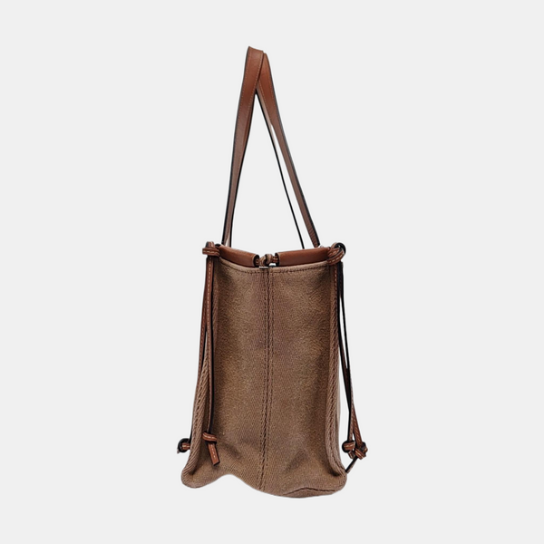 Cushion Small Canvas Brown