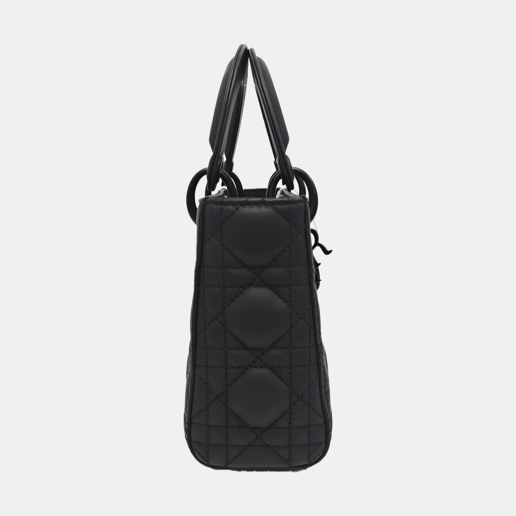 Lady Dior Mini Cannage Calfskin Black