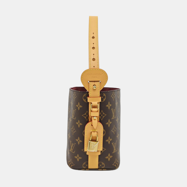 ALL IN BB Monogram Coated Canvas Brown