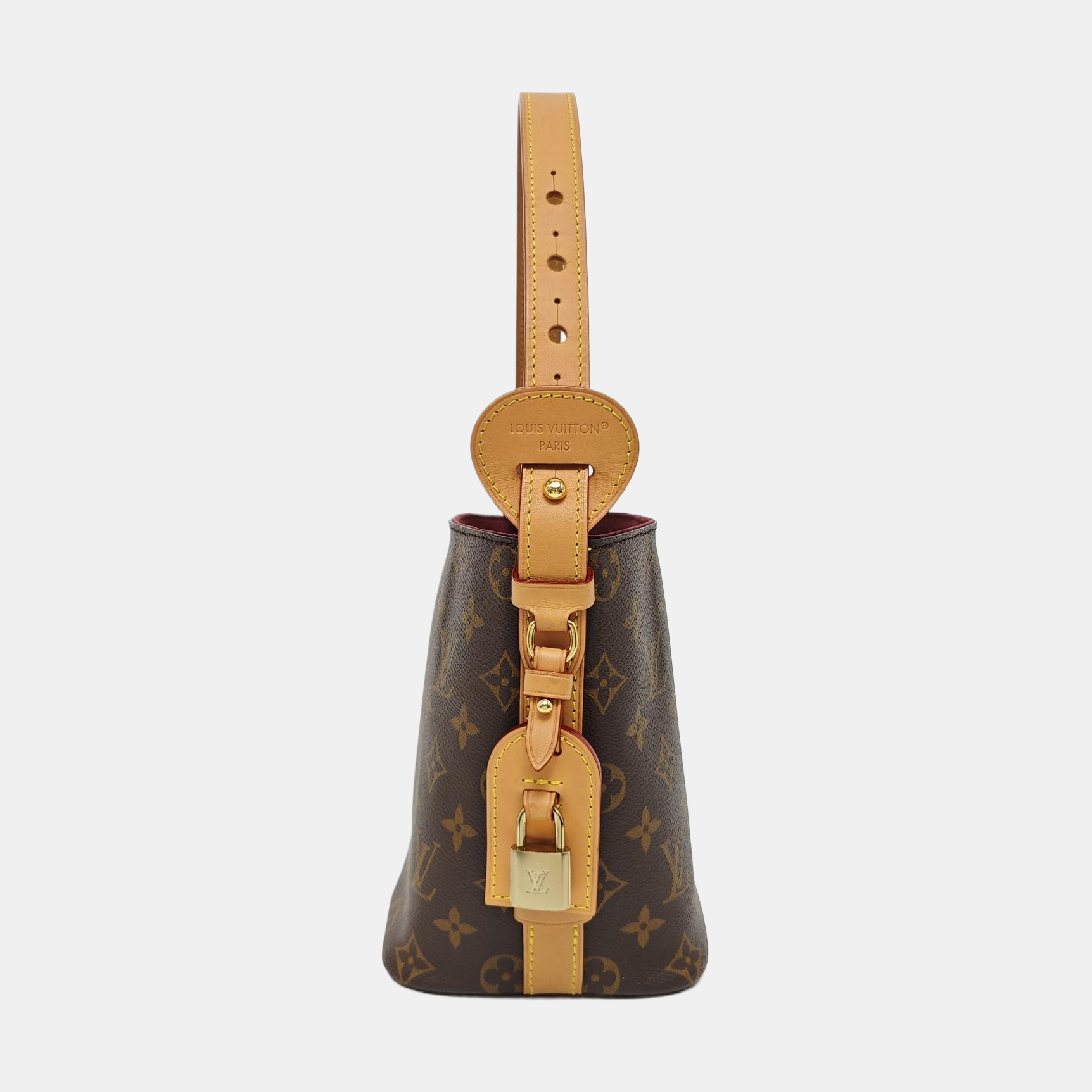 ALL IN BB Monogram Coated Canvas Brown