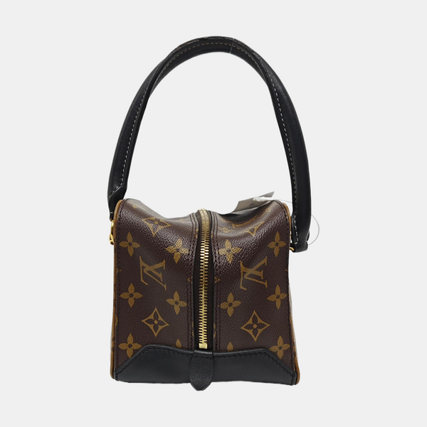 SQUARE Monogram Coated Canvas Brown
