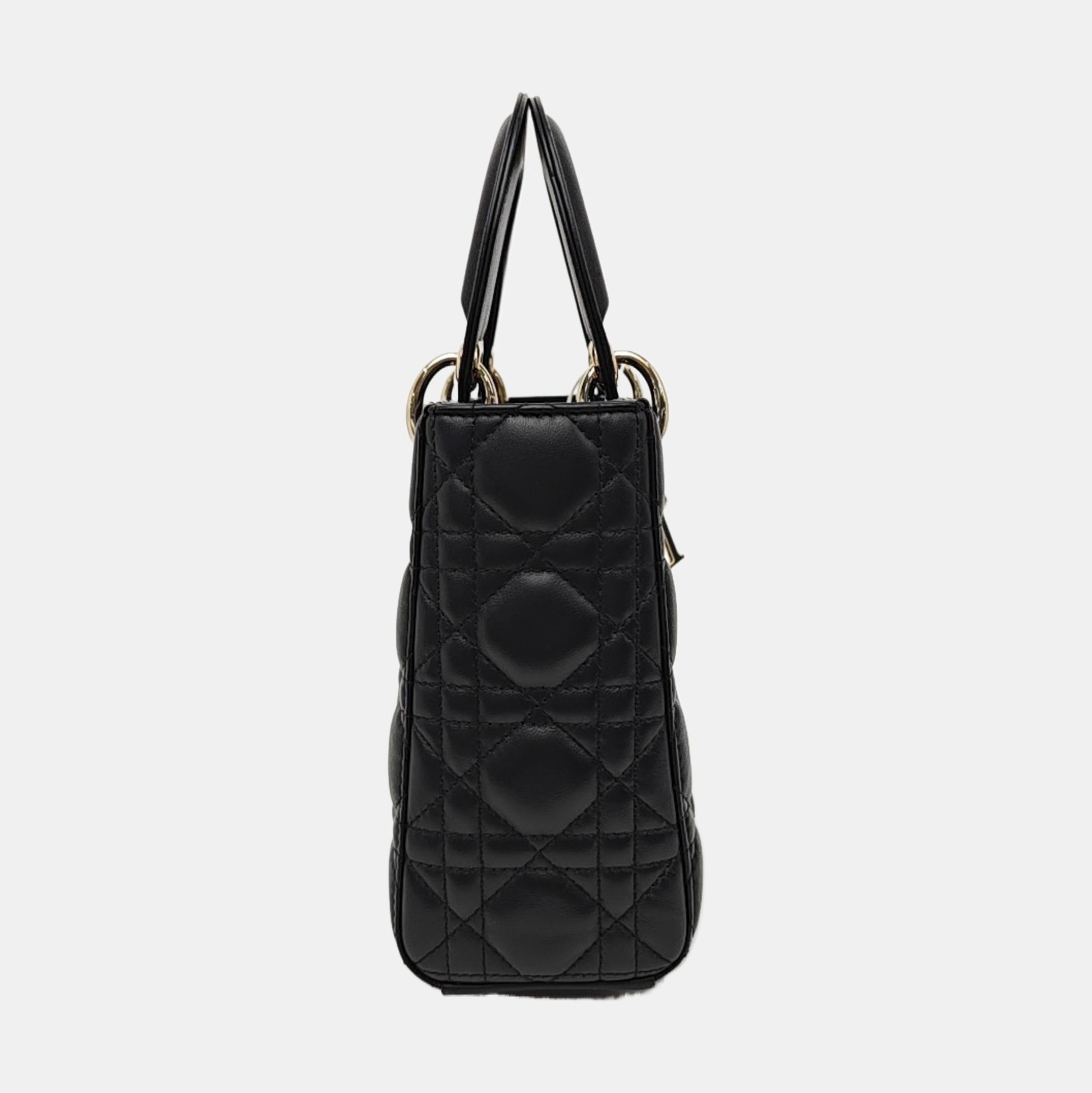 Lady Dior Small Cannage Lambskin Black