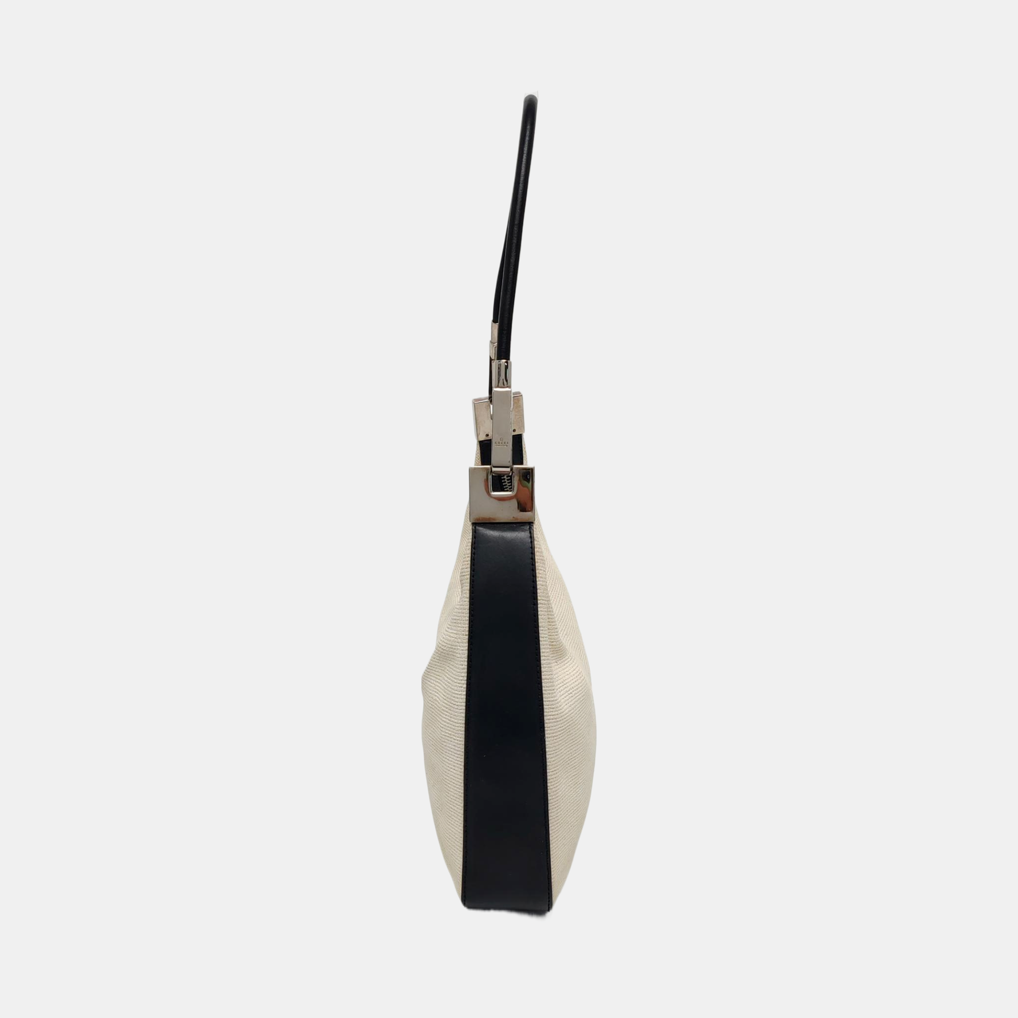 Fabric Top Handle Bag White
