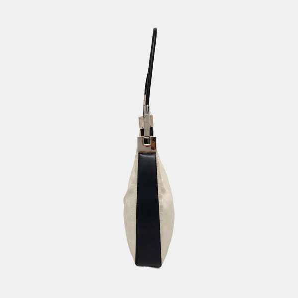 Fabric Top Handle Bag White