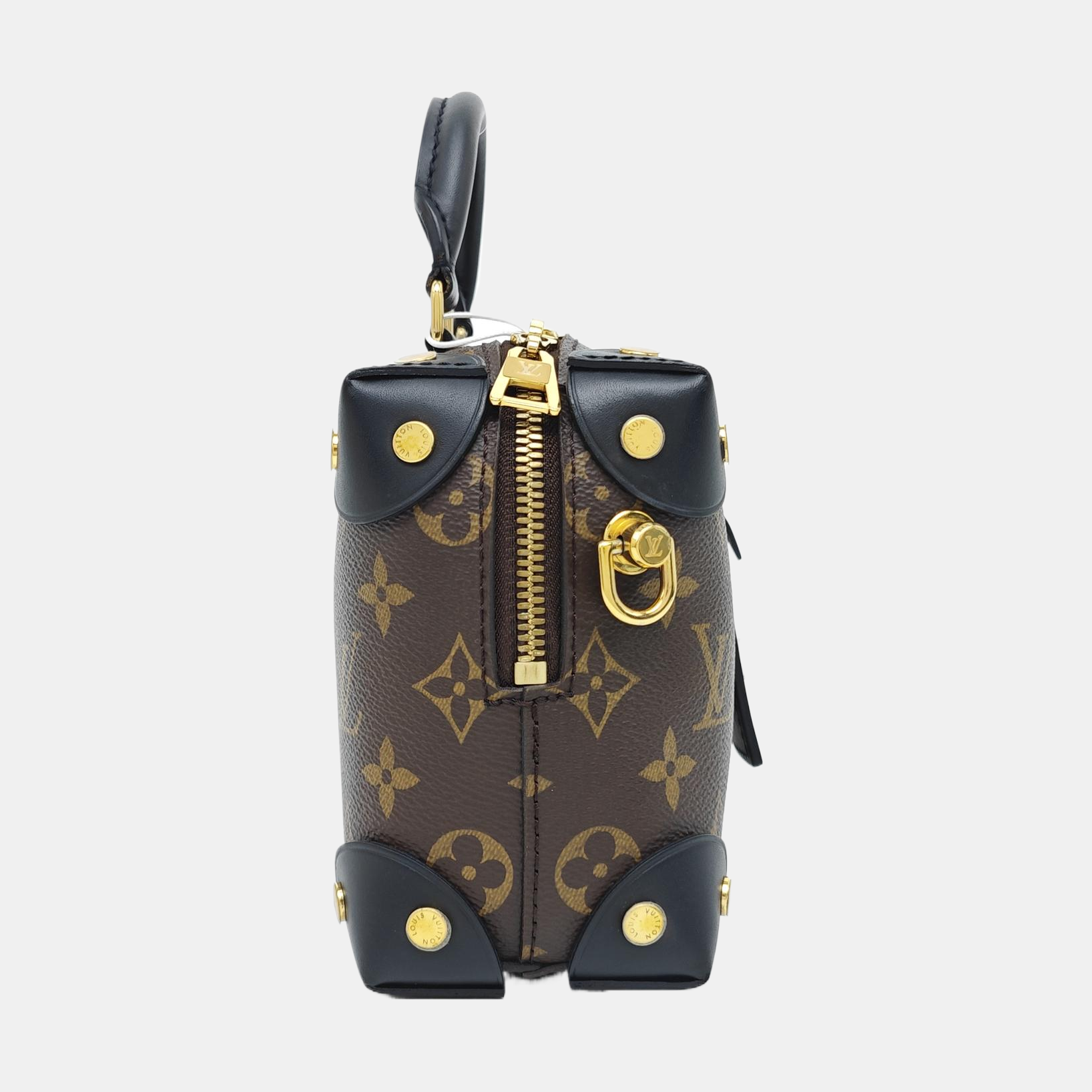PETITE MALLE Monogram Coated Canvas Brown