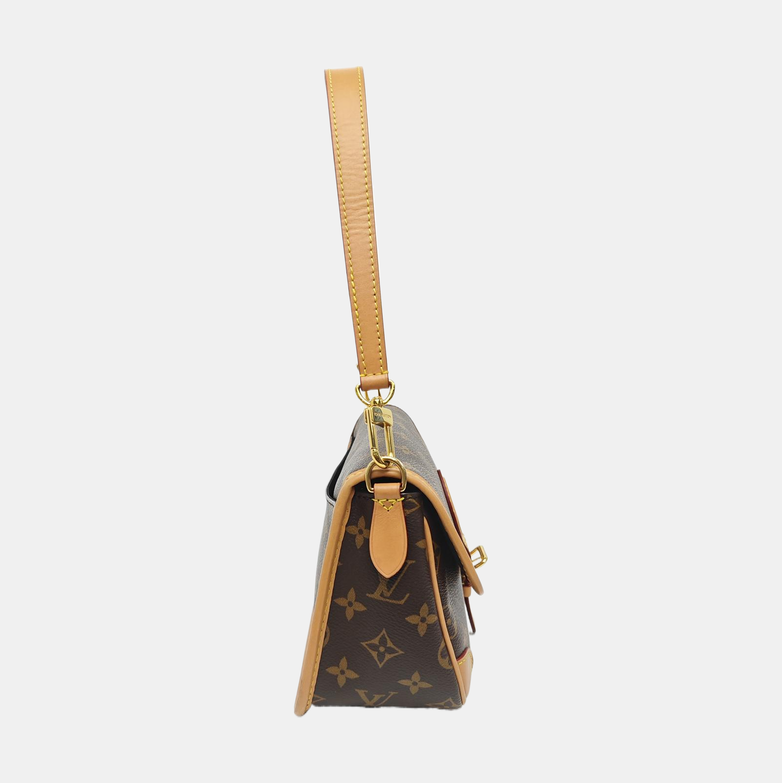 DIANE Monogram Coated Canvas Brown