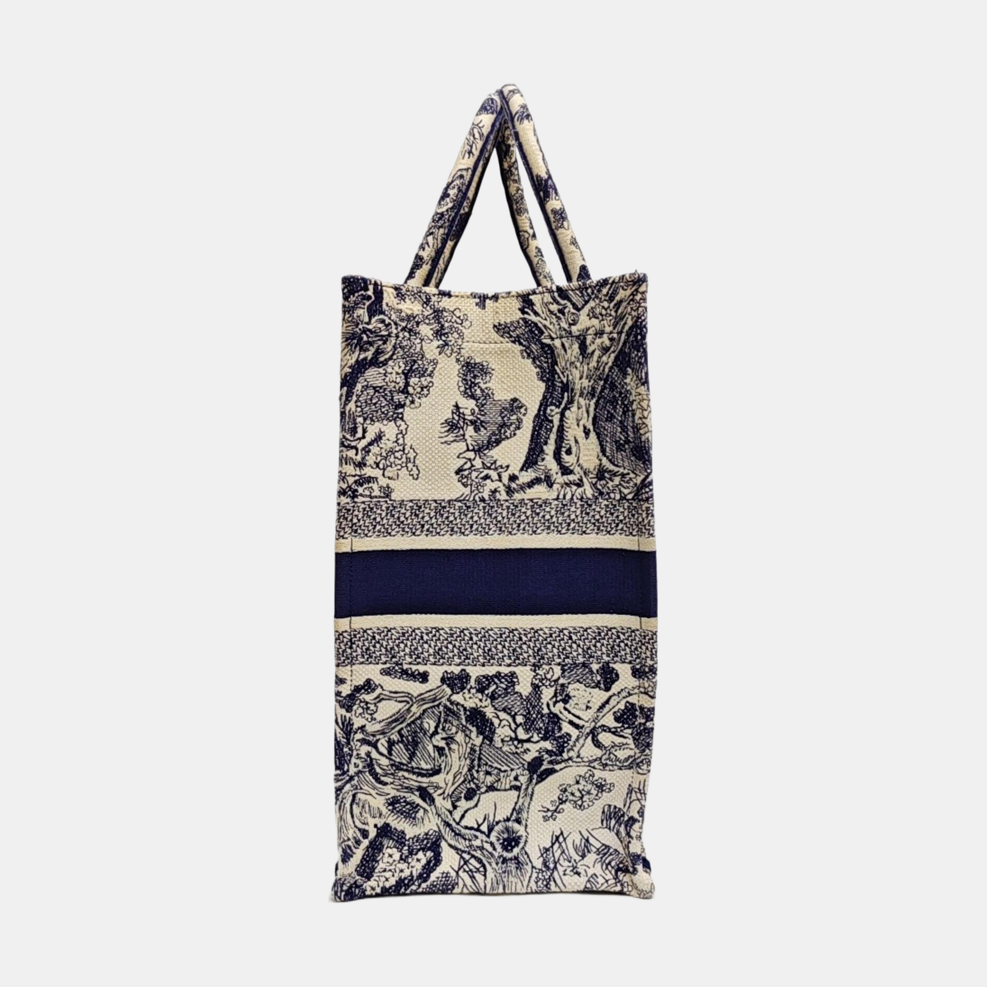 Book Tote Large Fabric Blue