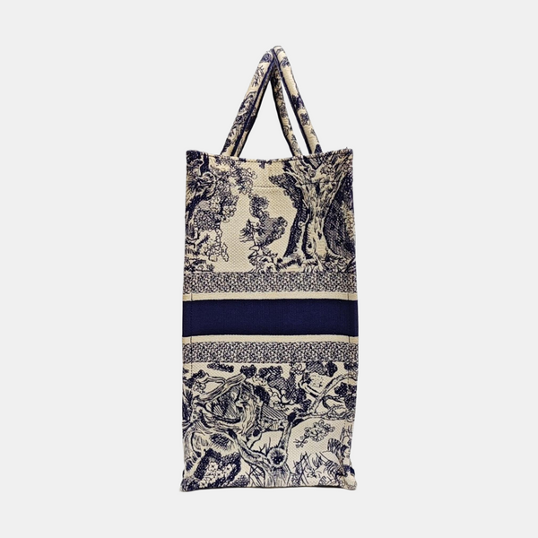 Book Tote Large Fabric Blue
