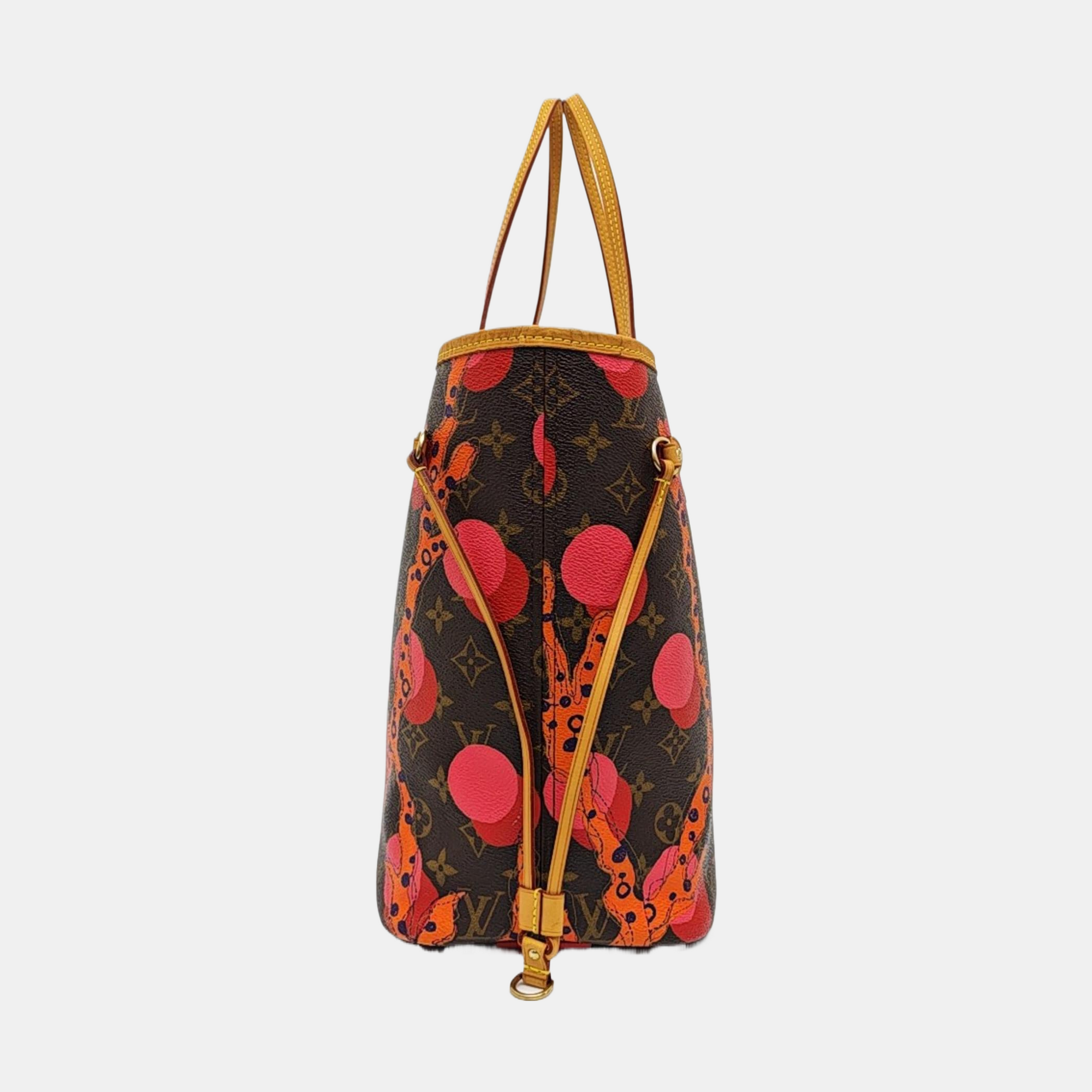 NEVERFULL MM Monogram Coated Canvas Brown