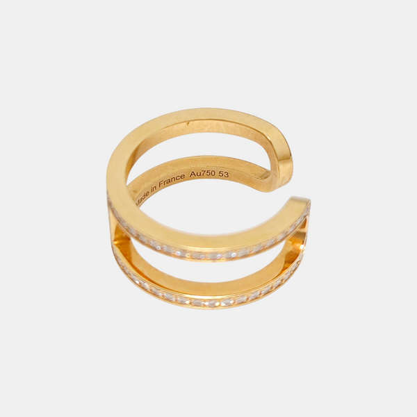 18k Rose Gold Ring EU 53