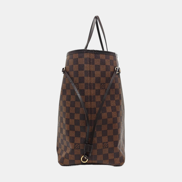 NEVERFULL GM Damier Ebene Coated Canvas Brown