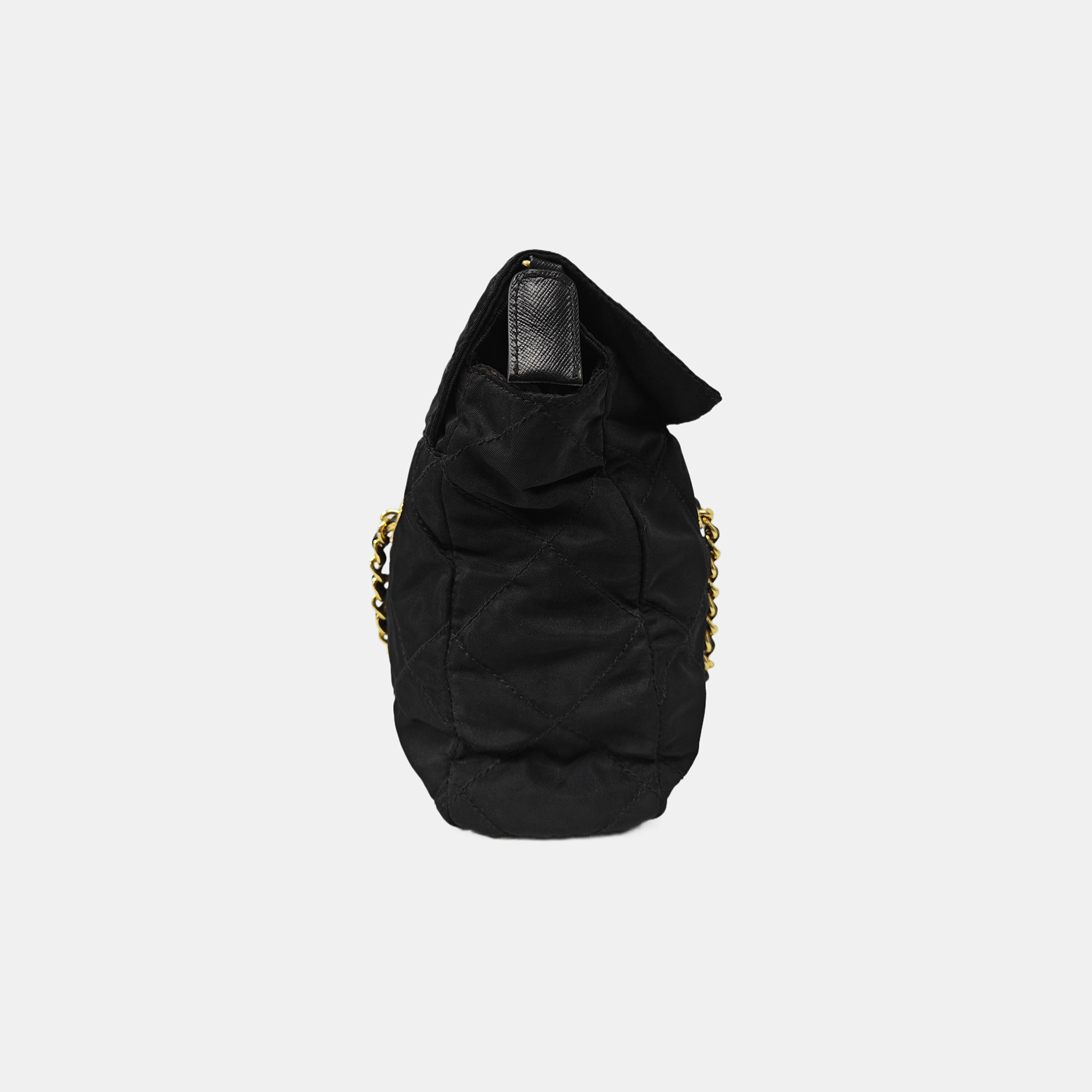 Nylon Quilted Nylon Black