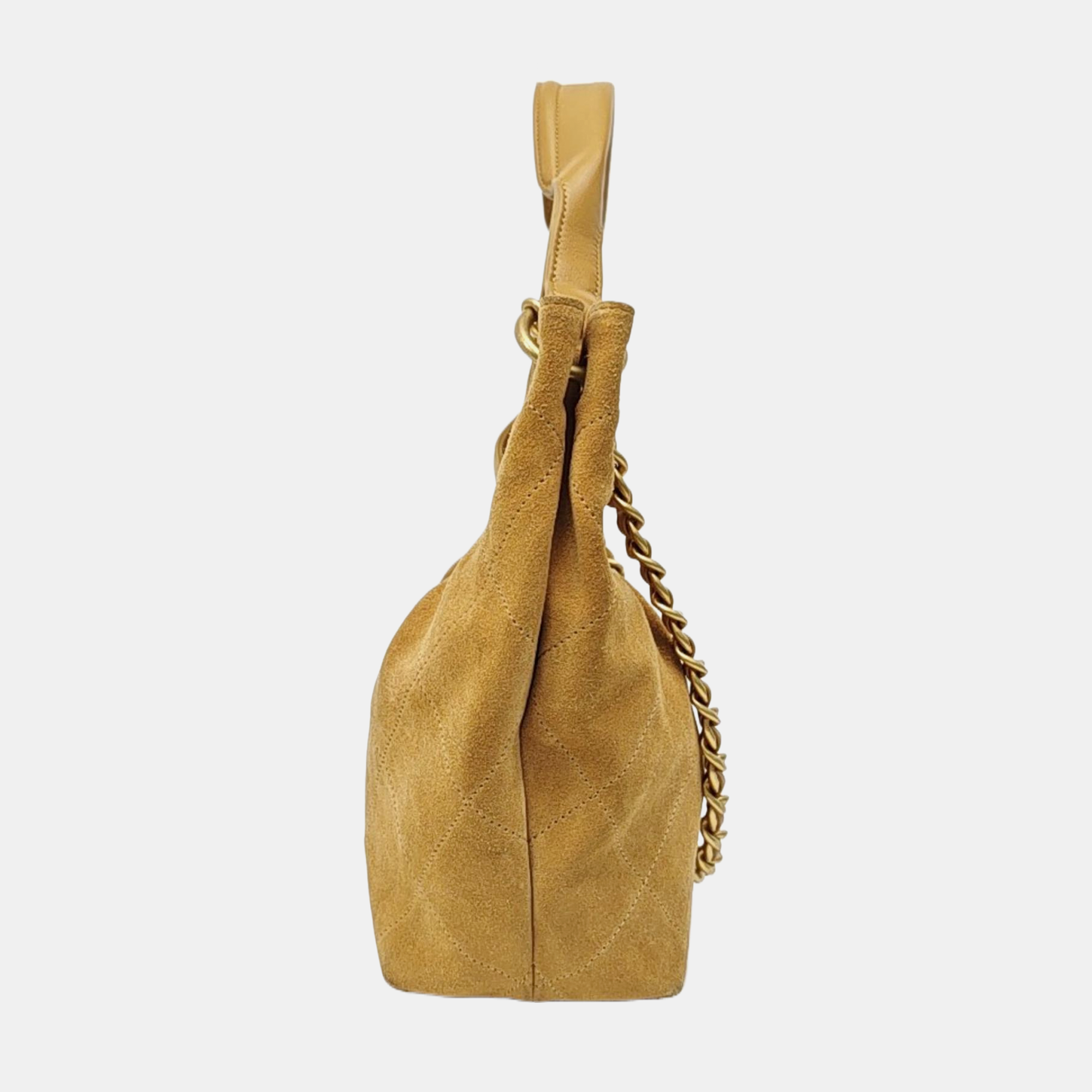HOBO Quilted Suede Beige