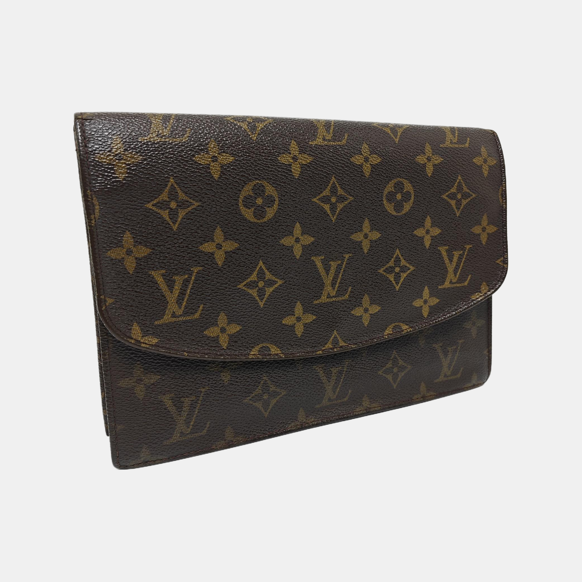 POCHETTE RABAT Monogram Coated Canvas Brown