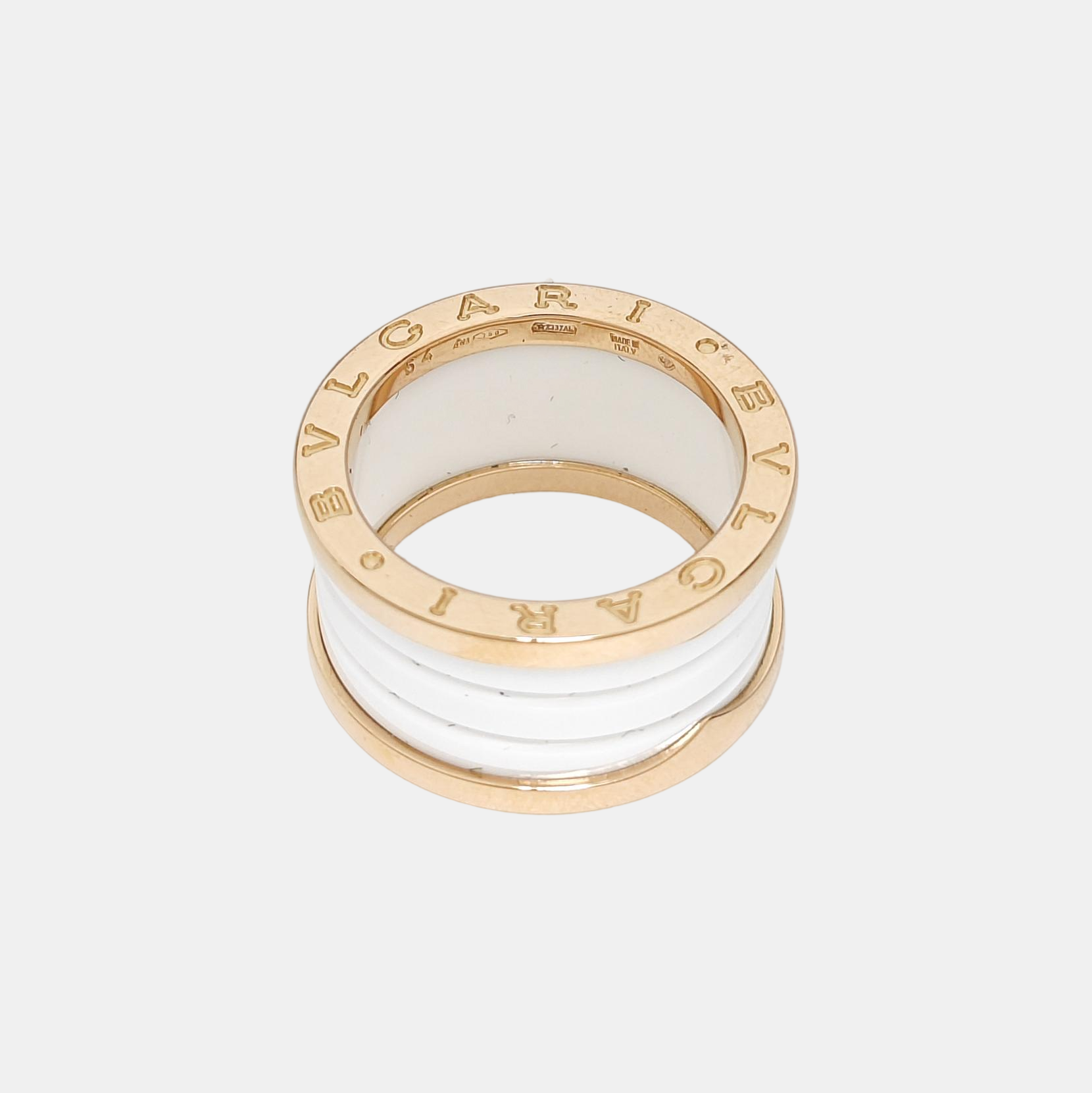 B.ZERO1 18k Rose Gold Ring EU 54