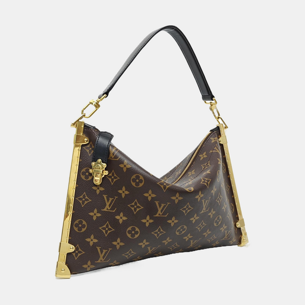 Lucky Trunk Monogram Coated Canvas Brown