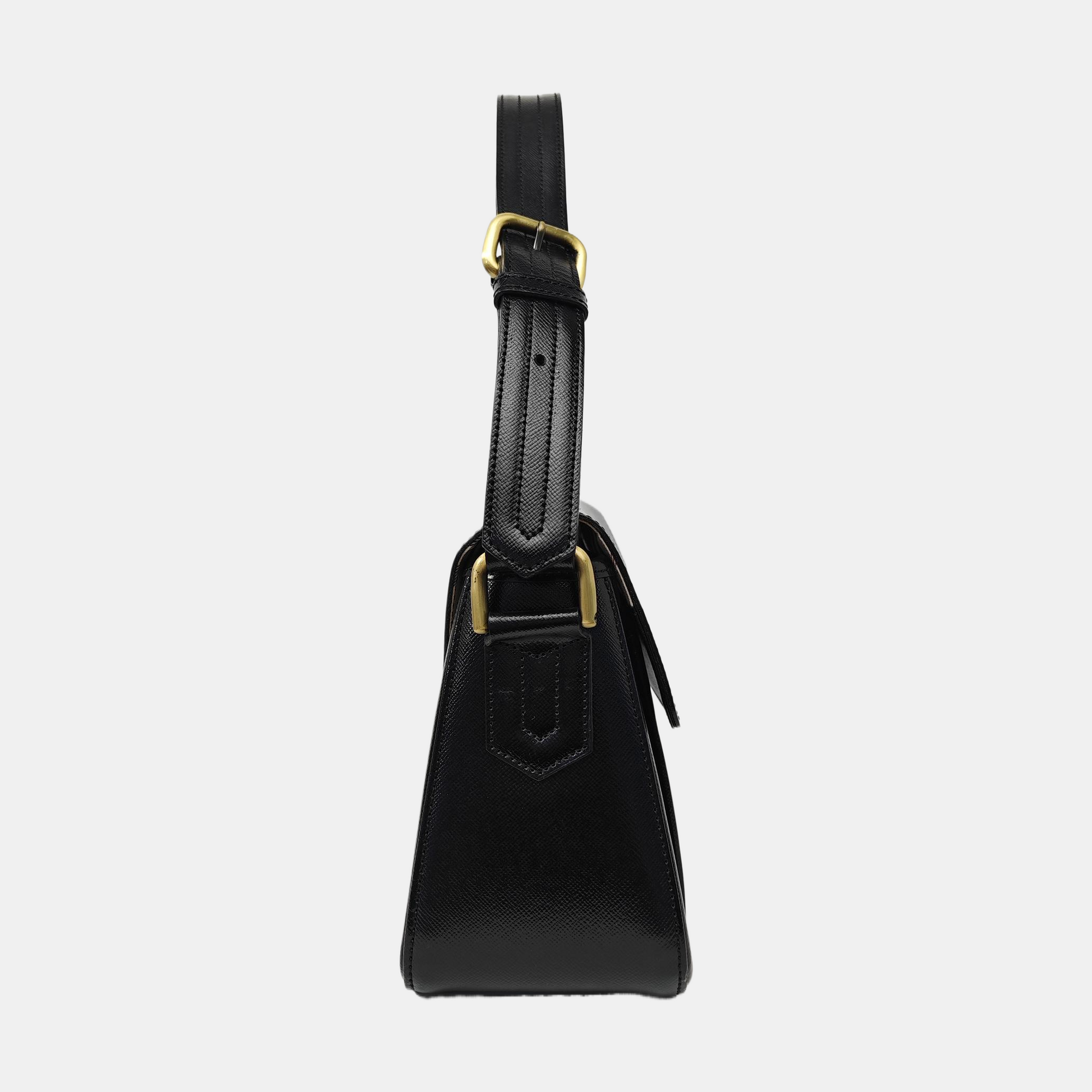 Calfskin Shoulder Bag Black