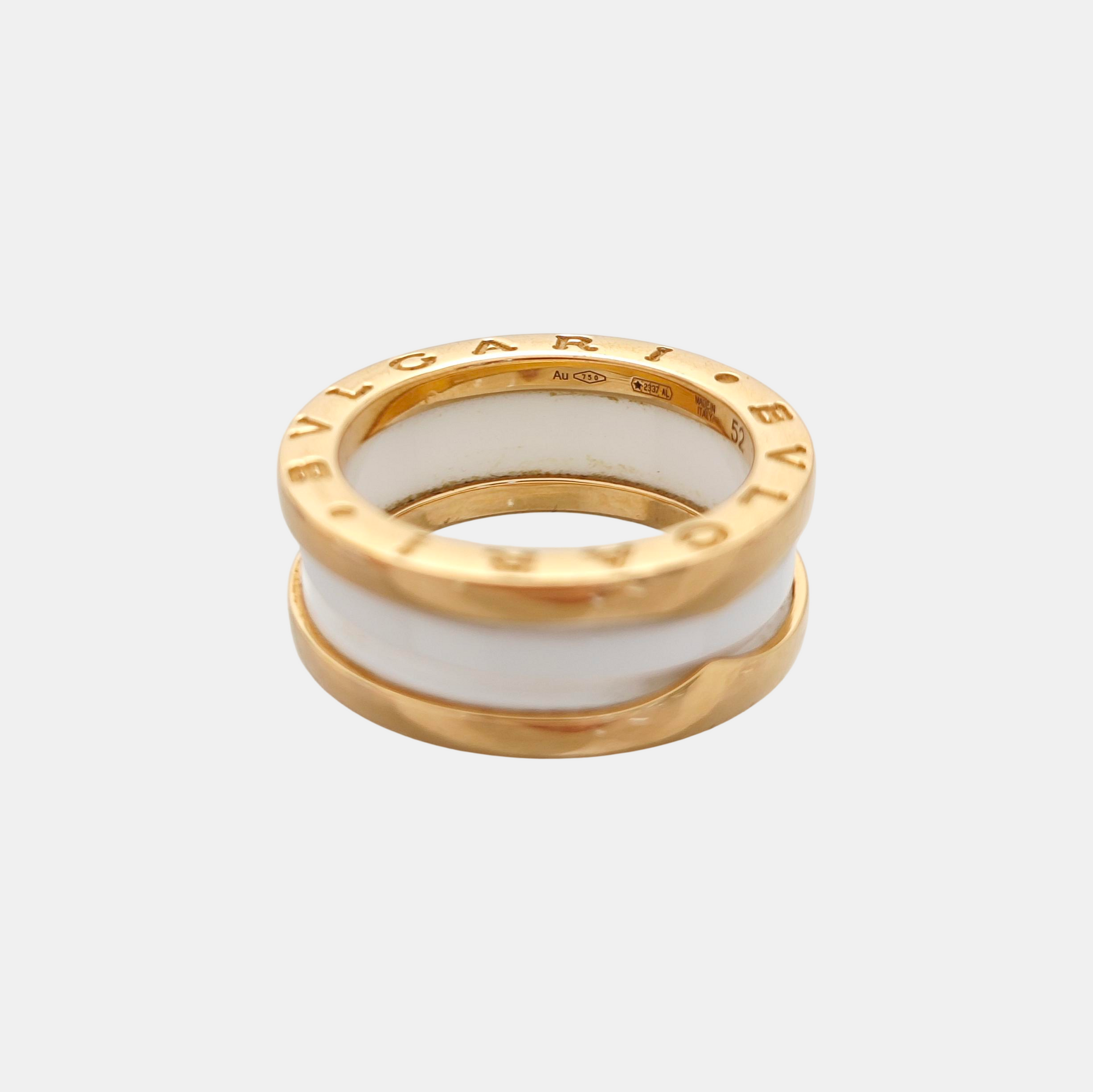 B.ZERO1 18k Rose Gold Ring EU 52